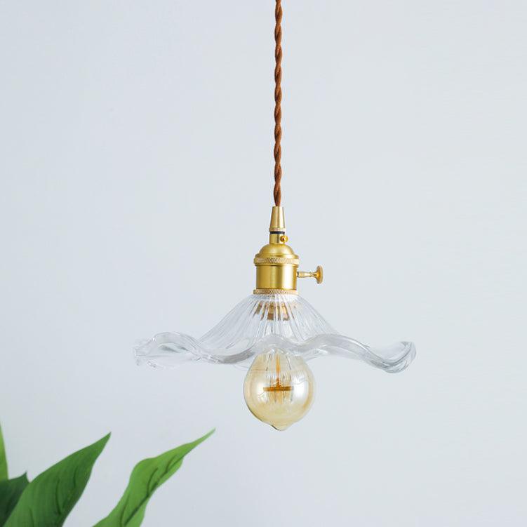 Glass Hibiscus Flower Swag Light - Blowlighting