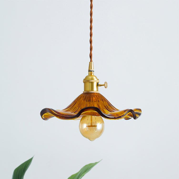 Glass Hibiscus Flower Swag Light - Blowlighting