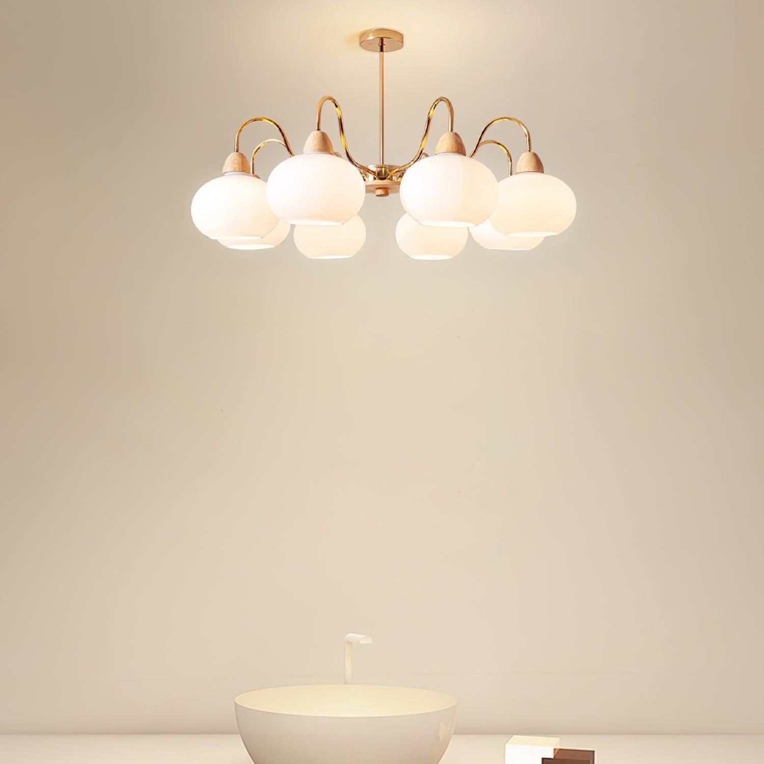 Zevena Glass Chandelier - Letslighting