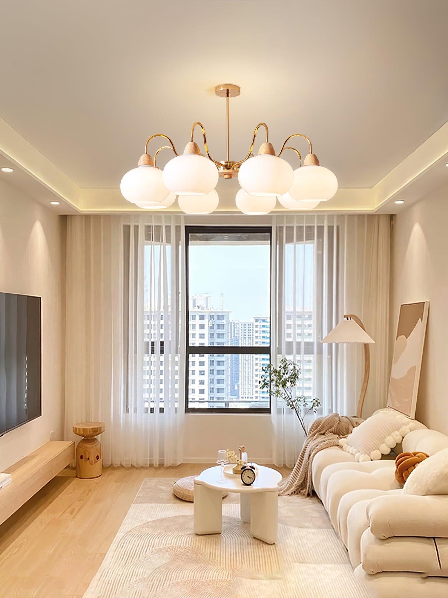 Zevena Glass Chandelier - Letslighting