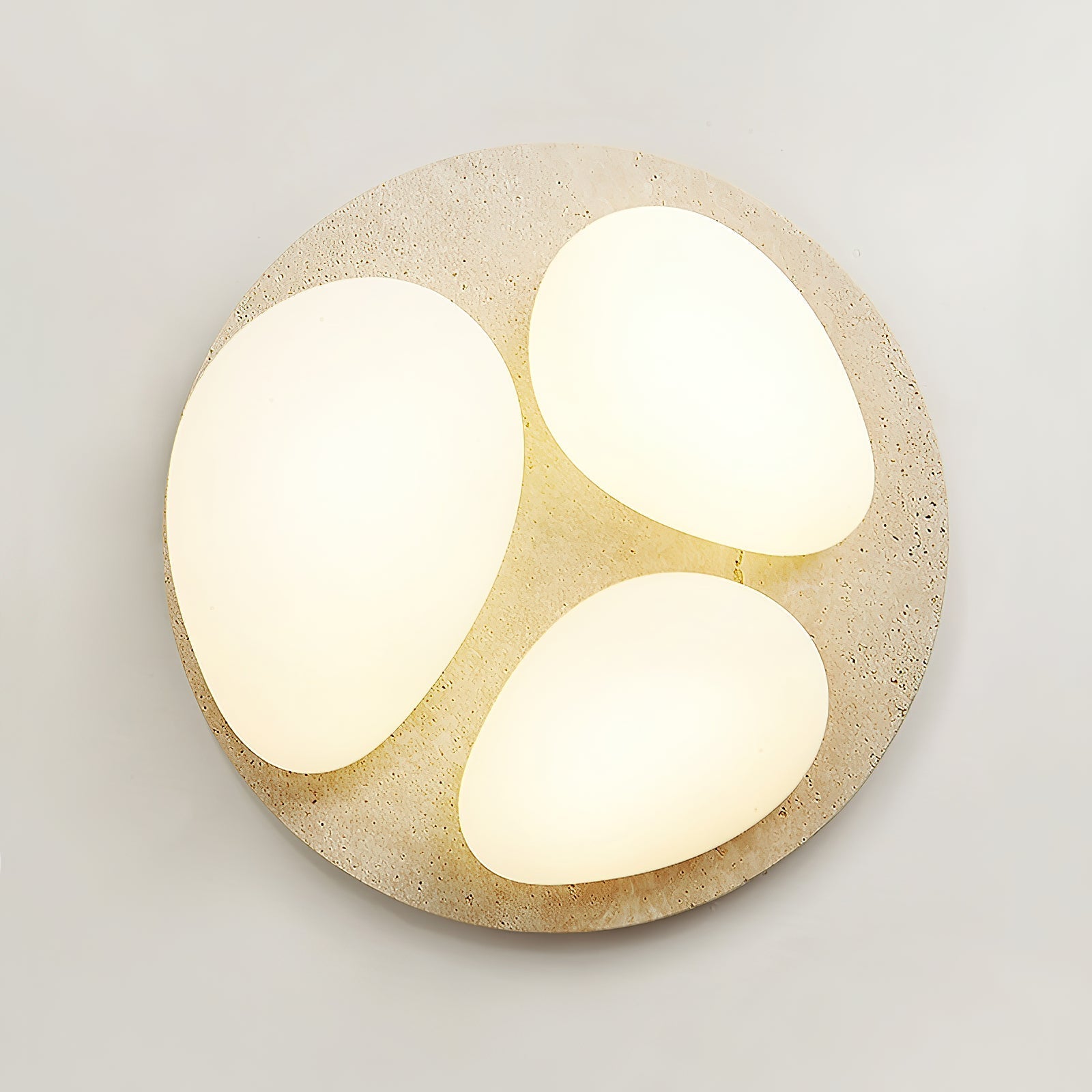 Lylaeen Modern Minimalist Travertine Plastic Ceiling Lamp - Lamp Copper