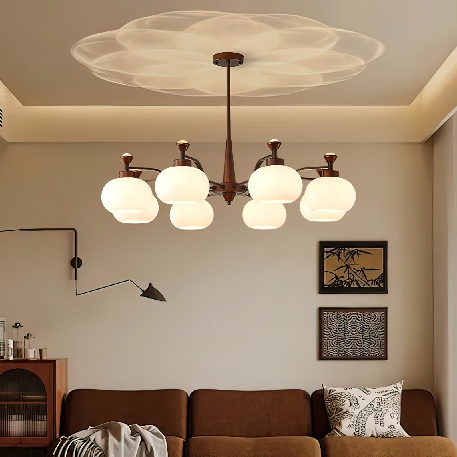 Aurora Chandelier Globe Spotlight - Blowlighting