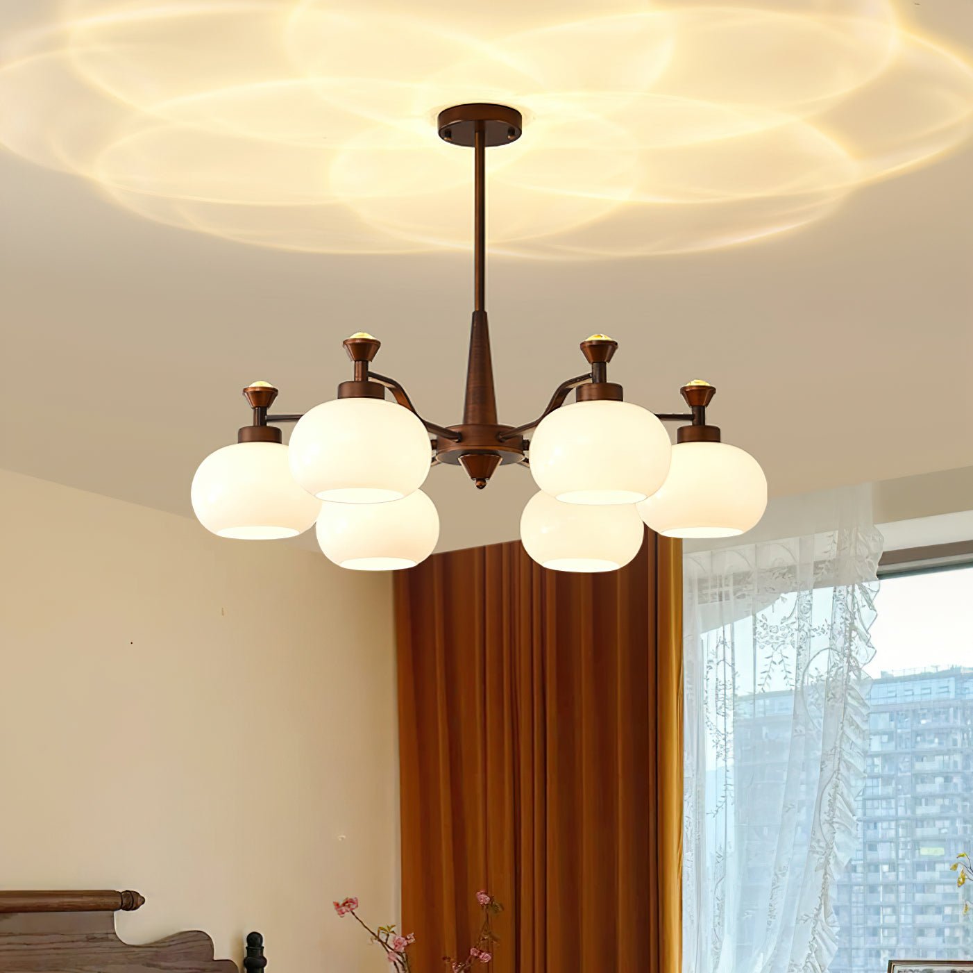 Aurora Chandelier Globe Spotlight - Blowlighting