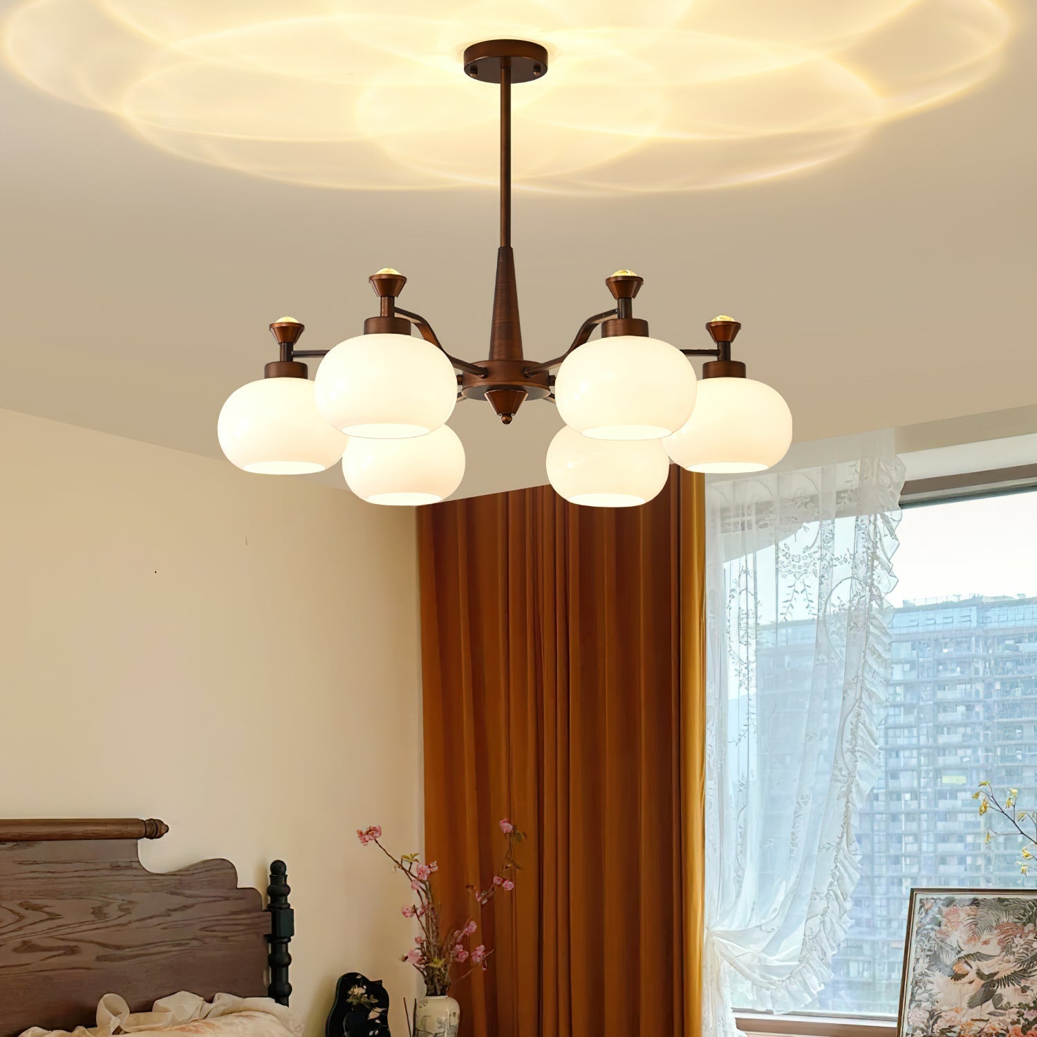 Aurora Chandelier Globe Spotlight - Blowlighting