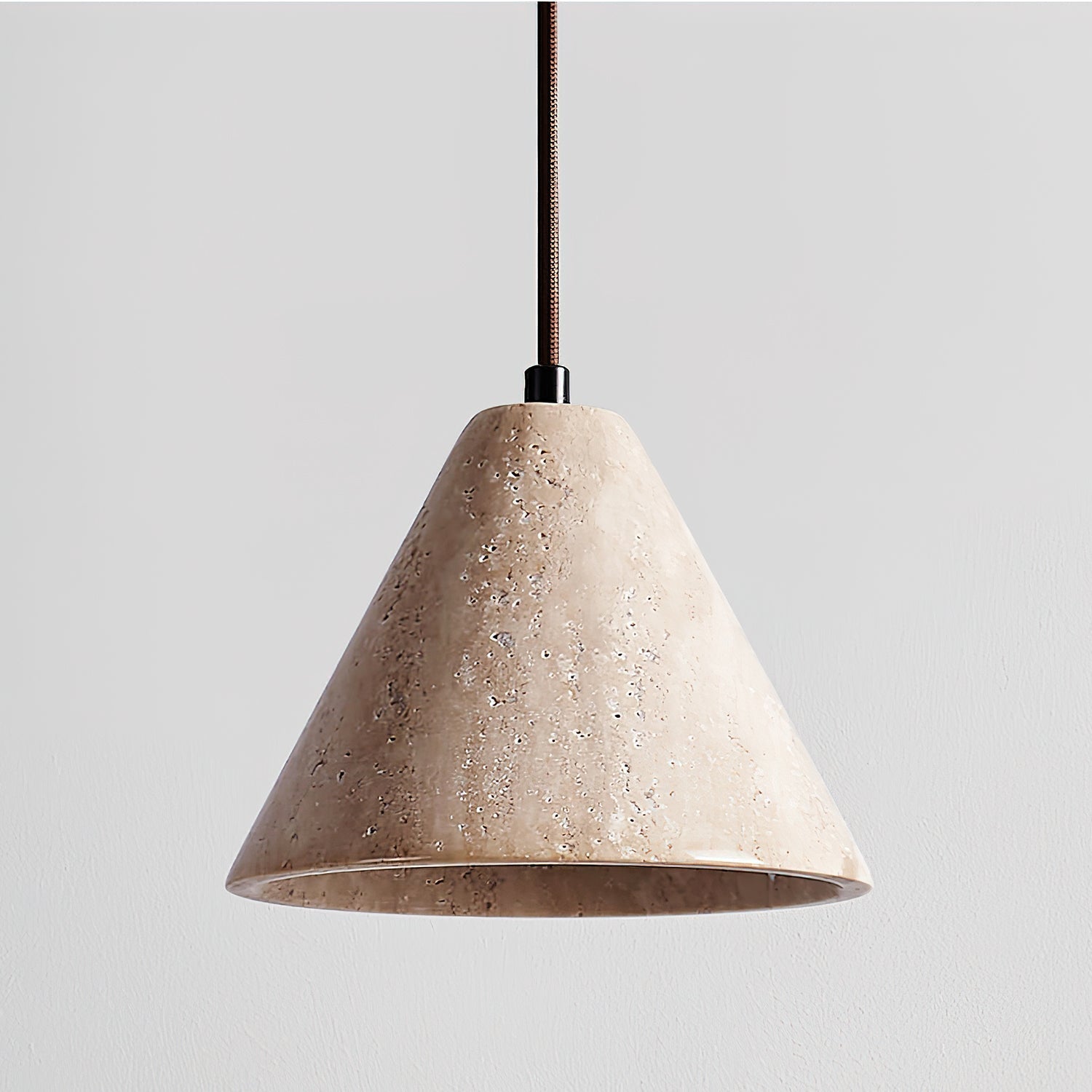 Cezoriel Conical Travertine Pendant Light - Letslighting