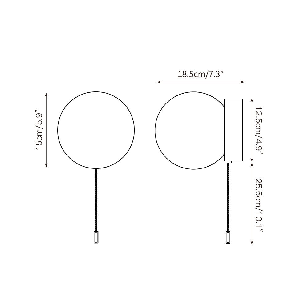 Aurlirira Modern Minimalist Metal Glass Wall Lamp - Lamp Copper