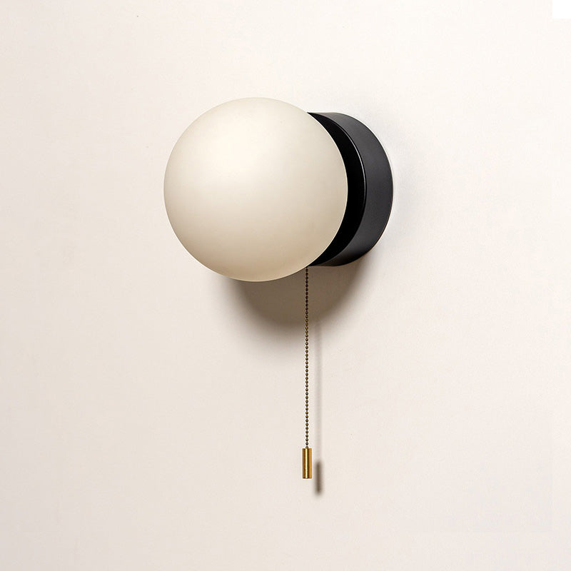 Aurlirira Modern Minimalist Metal Glass Wall Lamp - Lamp Copper