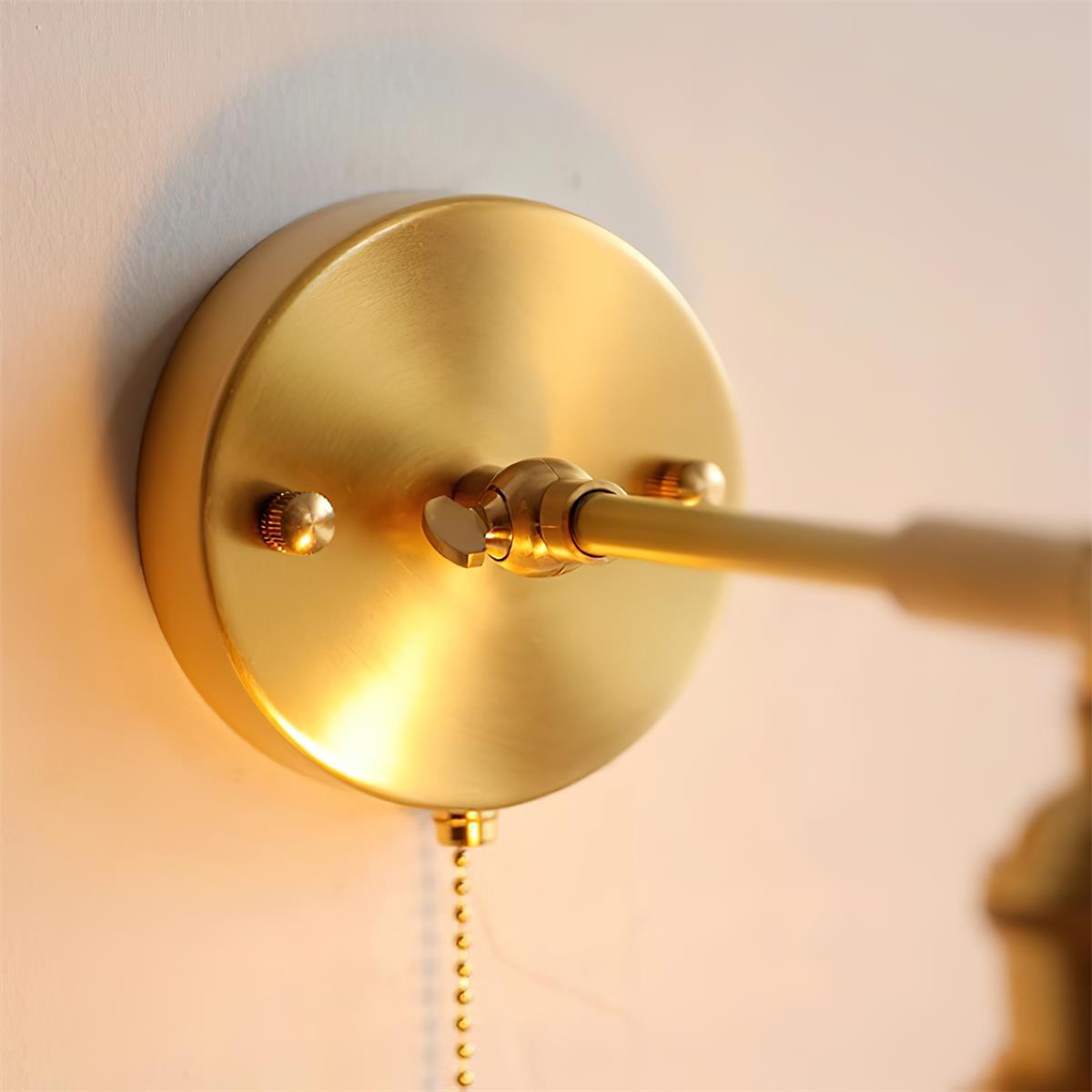 Bell Wall Lamp Brass Green Modern - Letslighting
