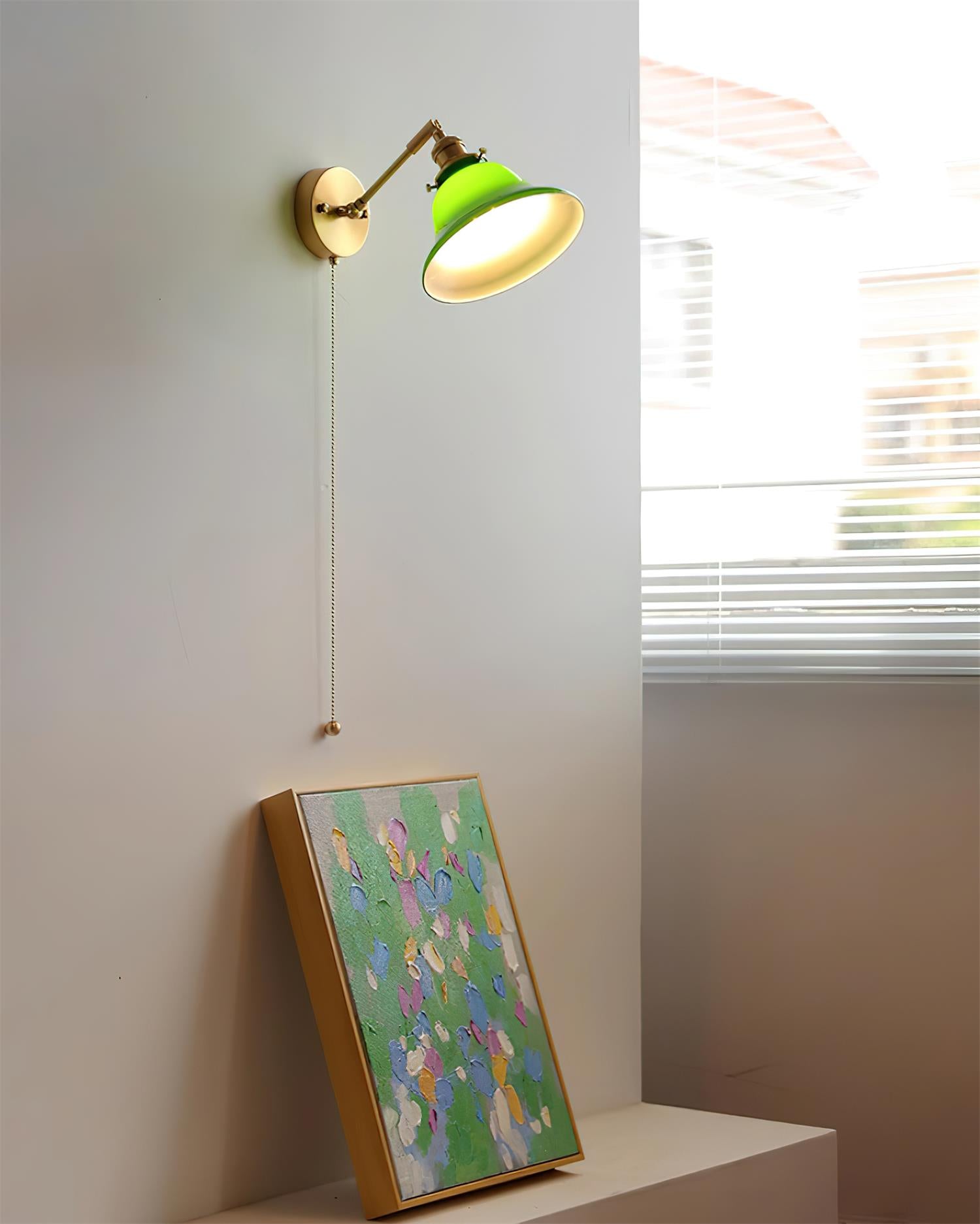 Bell Wall Lamp Brass Green Modern - Letslighting