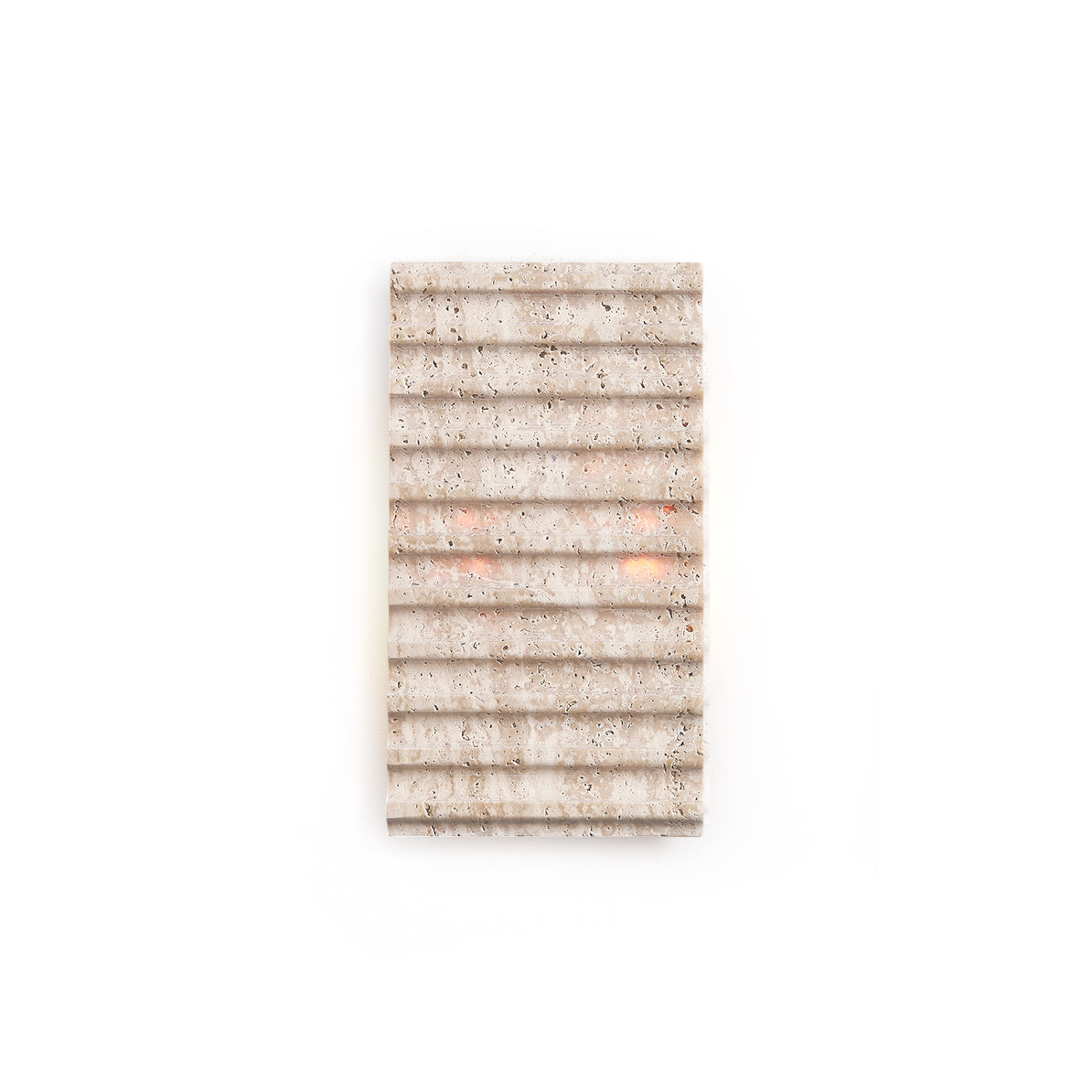 Othaus Modern Minimalist Beige Travertine Wall Lamp - Lamp Copper