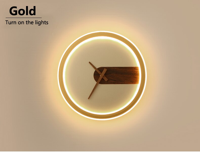 Applique Murale Métal/Bois Ronde Scandinave, Salon