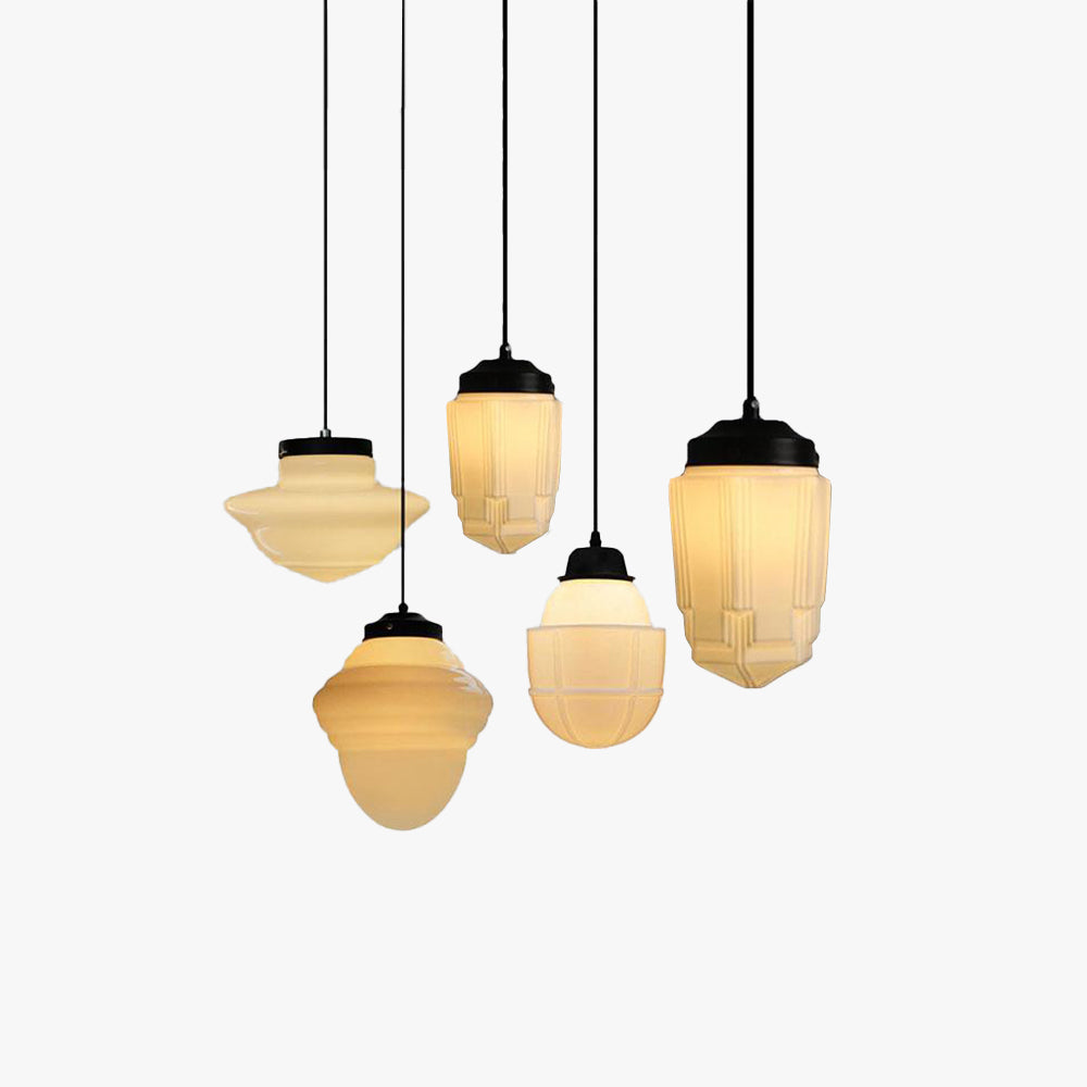 Valentina Minimaliste LED Suspension Verre Salon/Salle À Manger