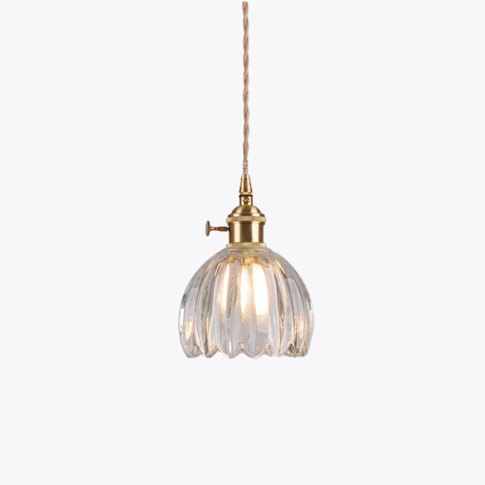 Valentina Rétro LED Suspension Verre Salon