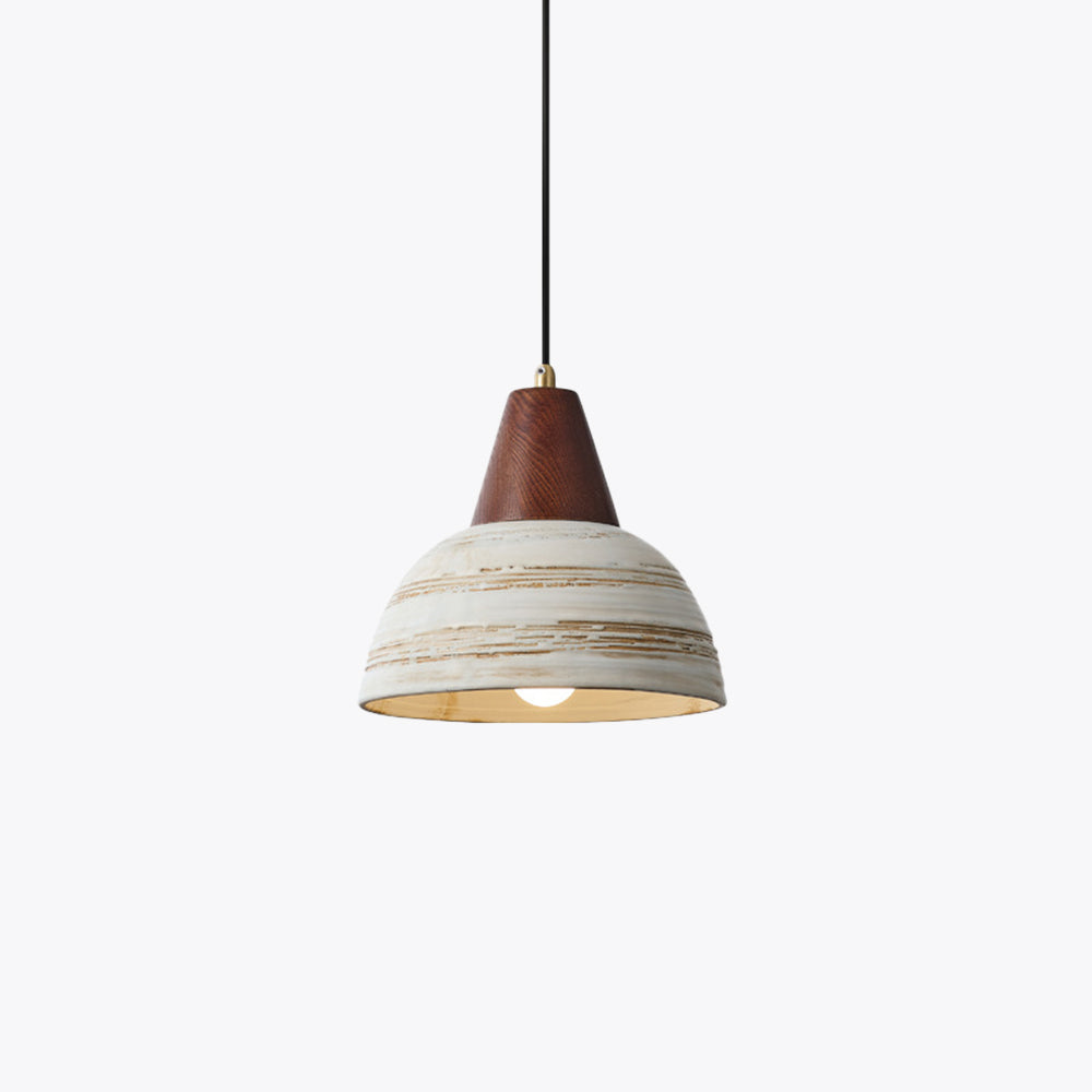 Muto Nordique LED Suspension Métal/Céramique/Bois Chambre À Coucher