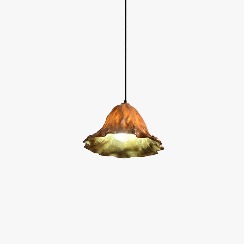 Ritta Art Feuille de Lotus LED Suspension Résine Salle à manger