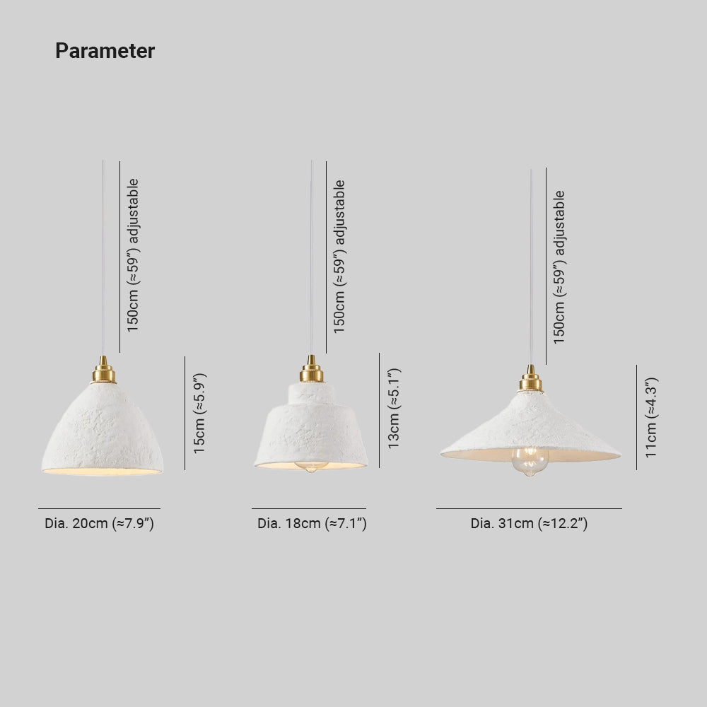 Aria Nordique LED Suspension Métal Chambre à coucher/ Salon