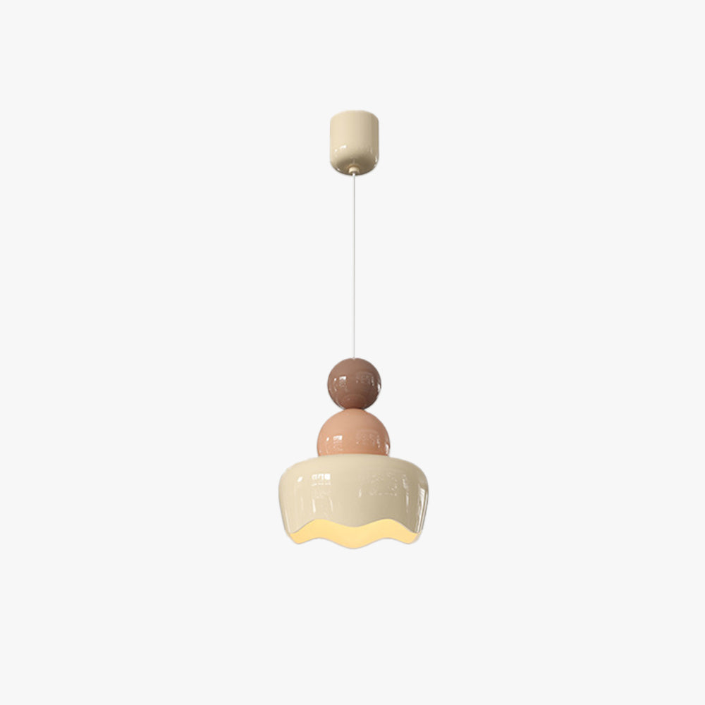 Valentina Poupée Sunny Rain LED Suspension Crème Résine Chambre à coucher