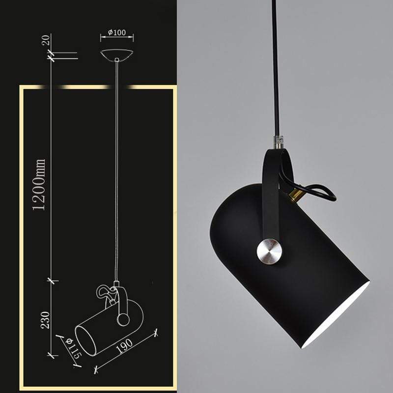 Aria Luminaires Suspension Rglable Angle Minimaliste