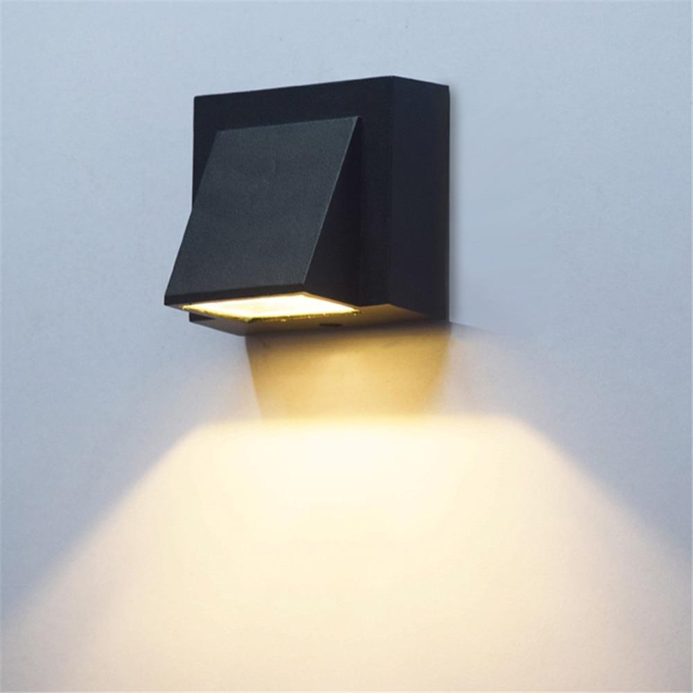Ray Applique Murale Linéaire Moderne Simple, Métal, LED, Noir, Jardin