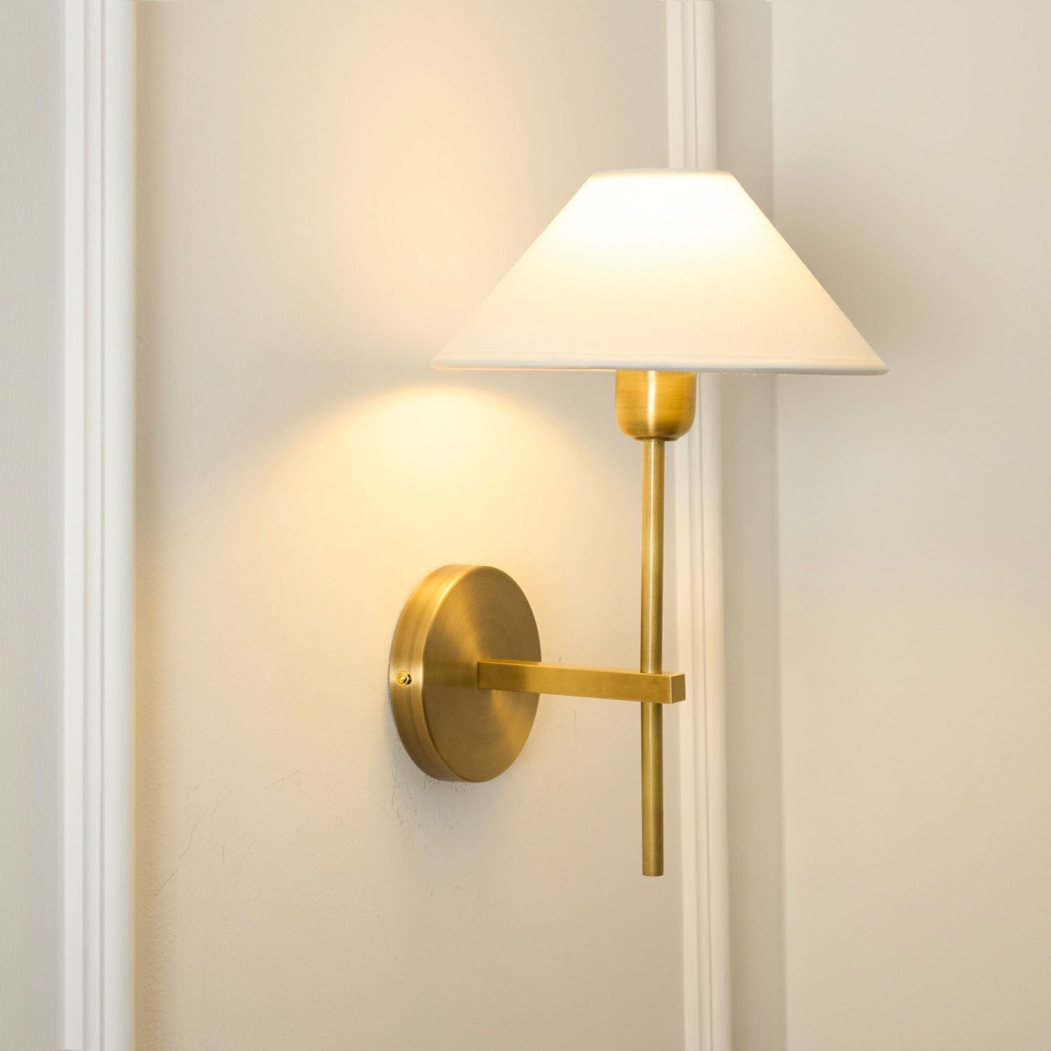 Zosilara Vintage Industrial Brass Fabric Sconce Wall Lamp - Lamp Copper