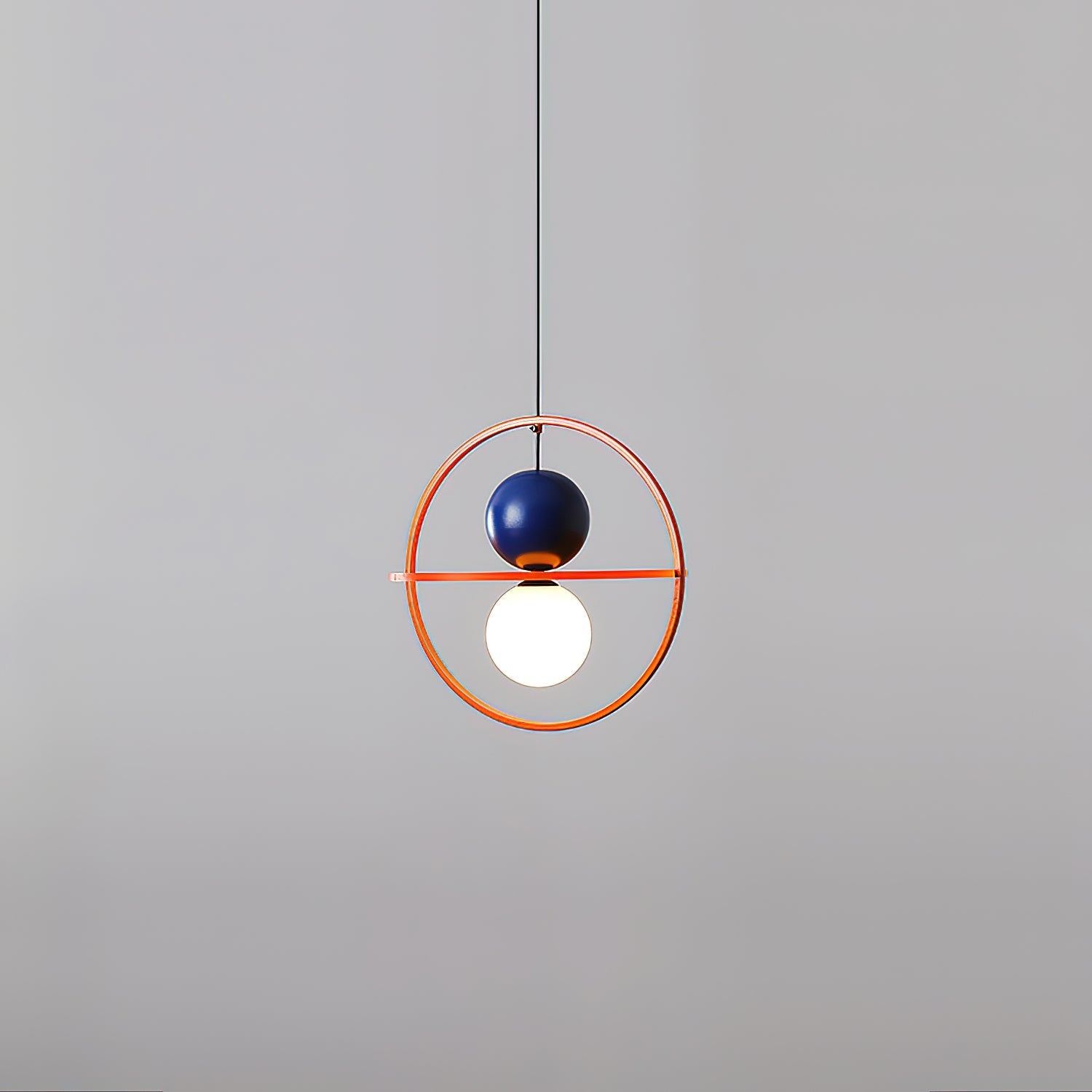 Halo Duo Sculptural Orb Pendant Lamp - Letslighting
