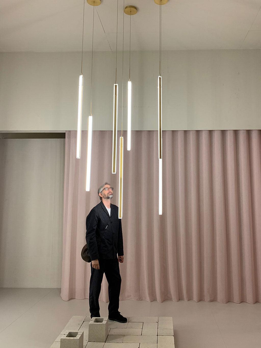 Halo Jewel Straight Pendant Light - Blowlighting