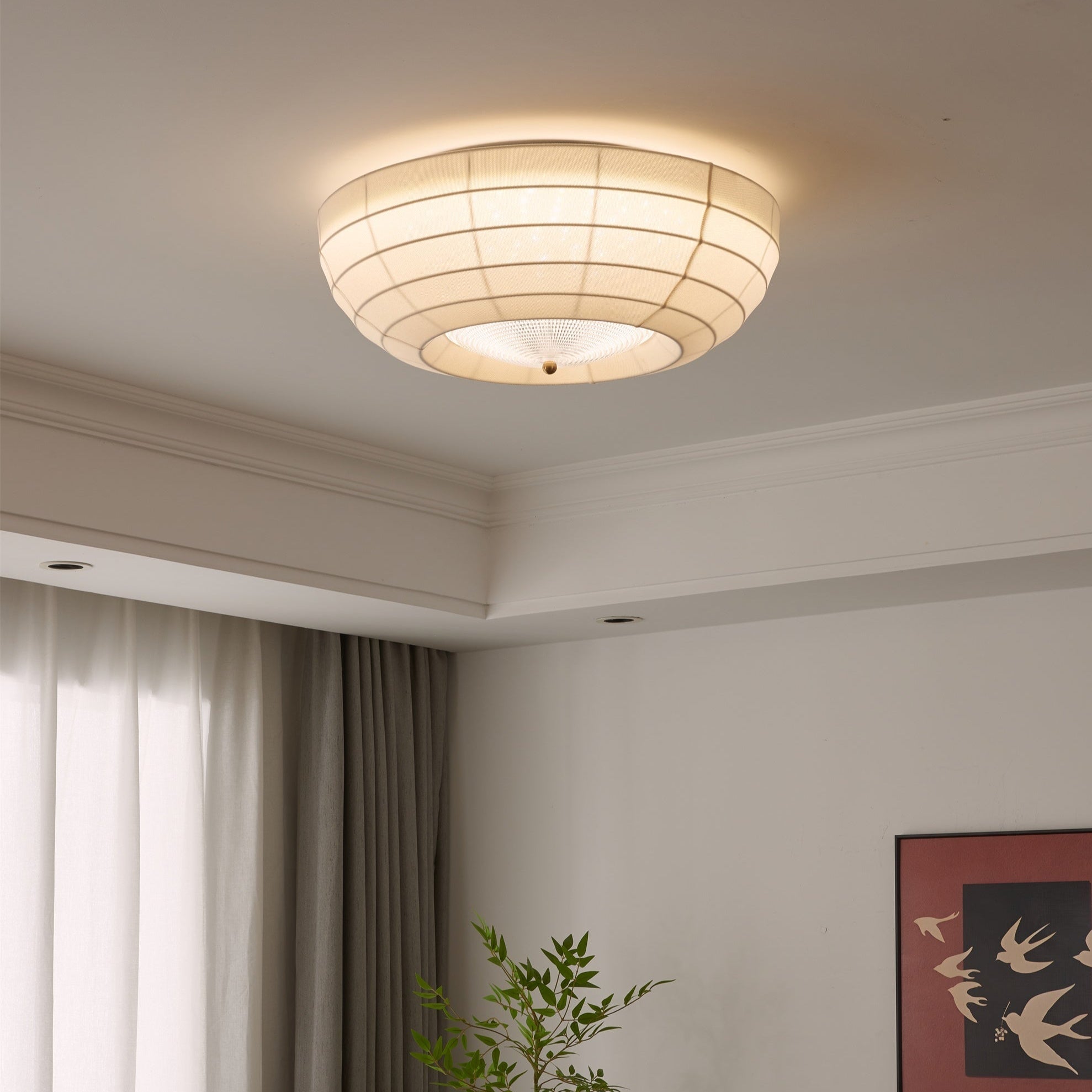 Hana Plafonnier Élégant Minimaliste en Tissu