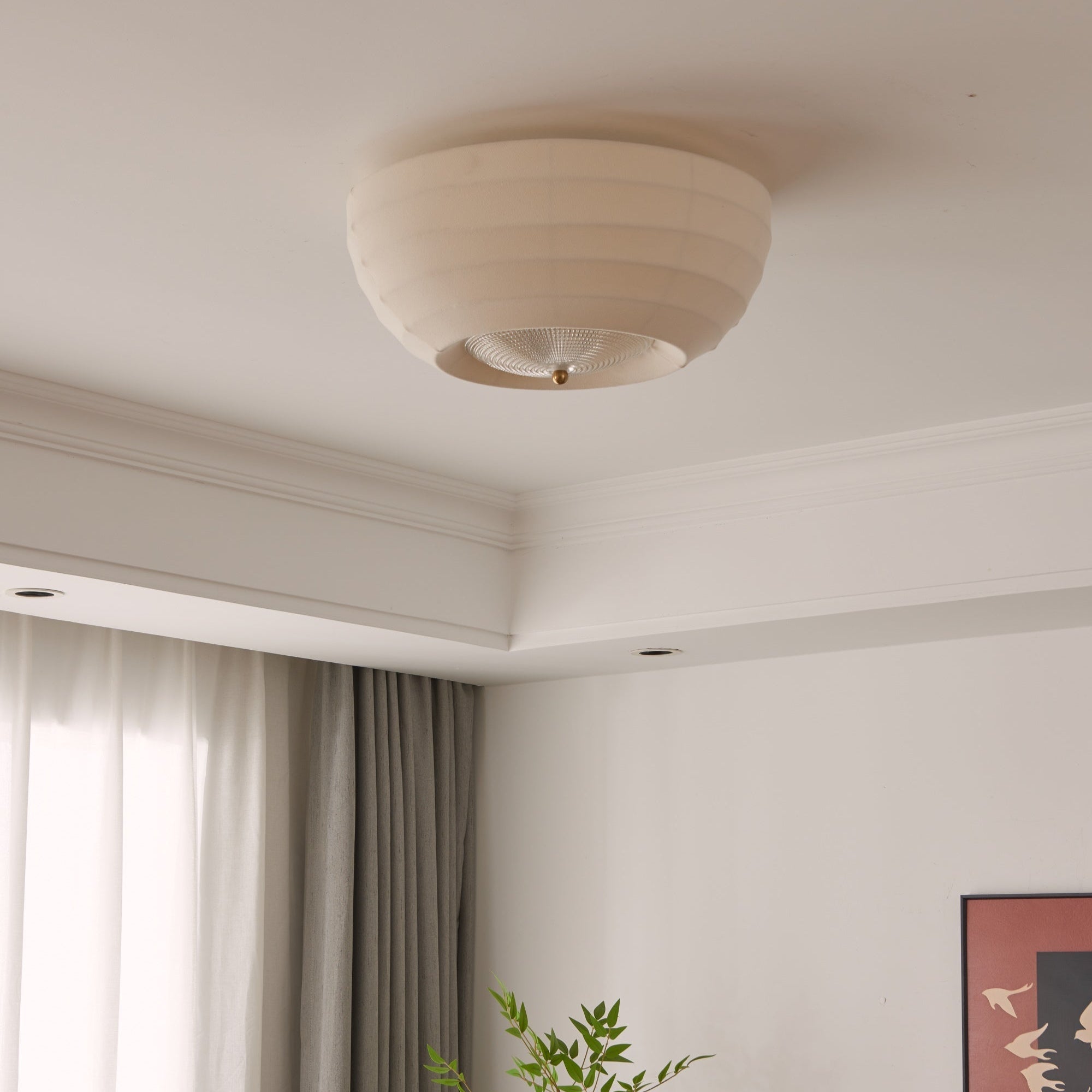 Hana Plafonnier Élégant Minimaliste en Tissu