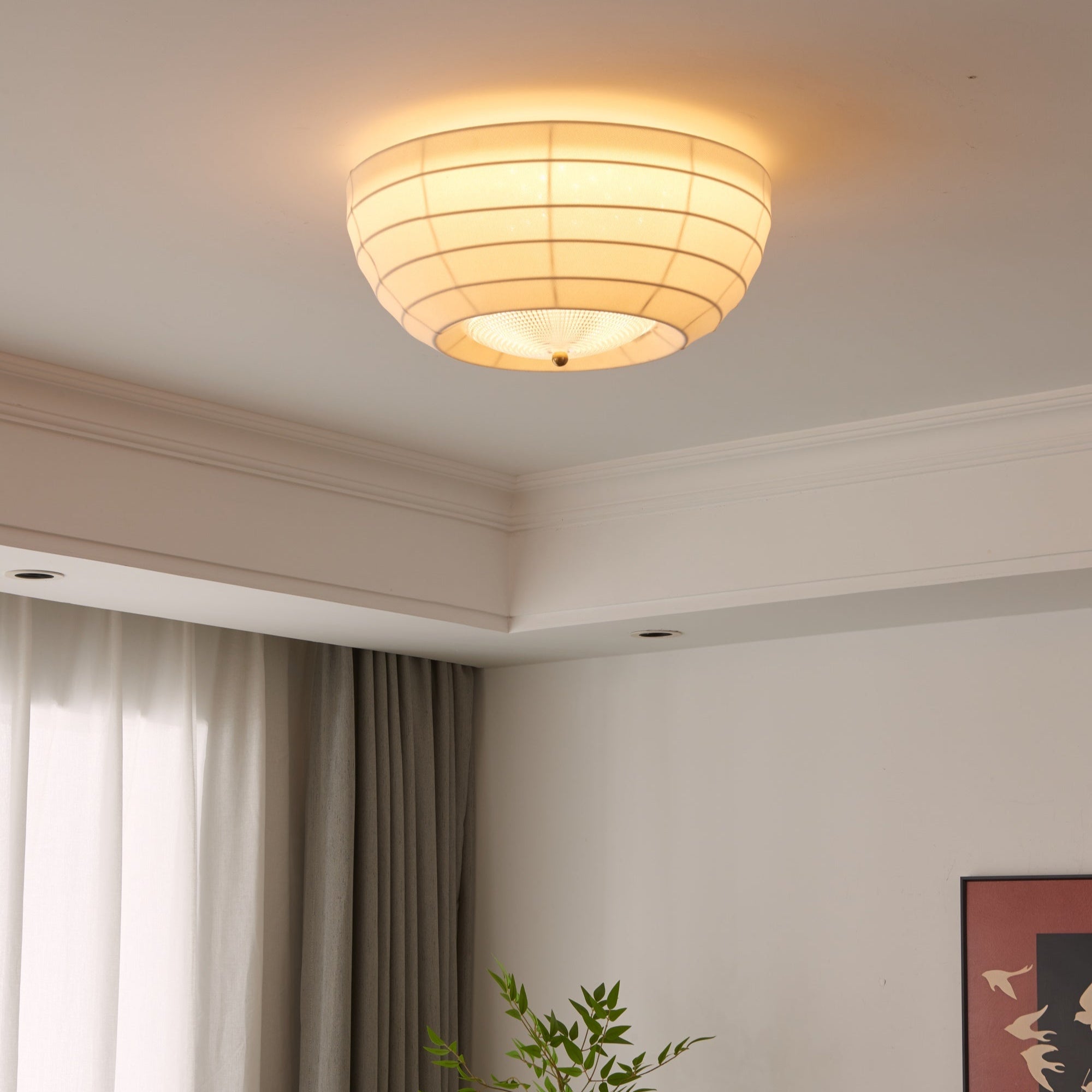 Hana Plafonnier Élégant Minimaliste en Tissu