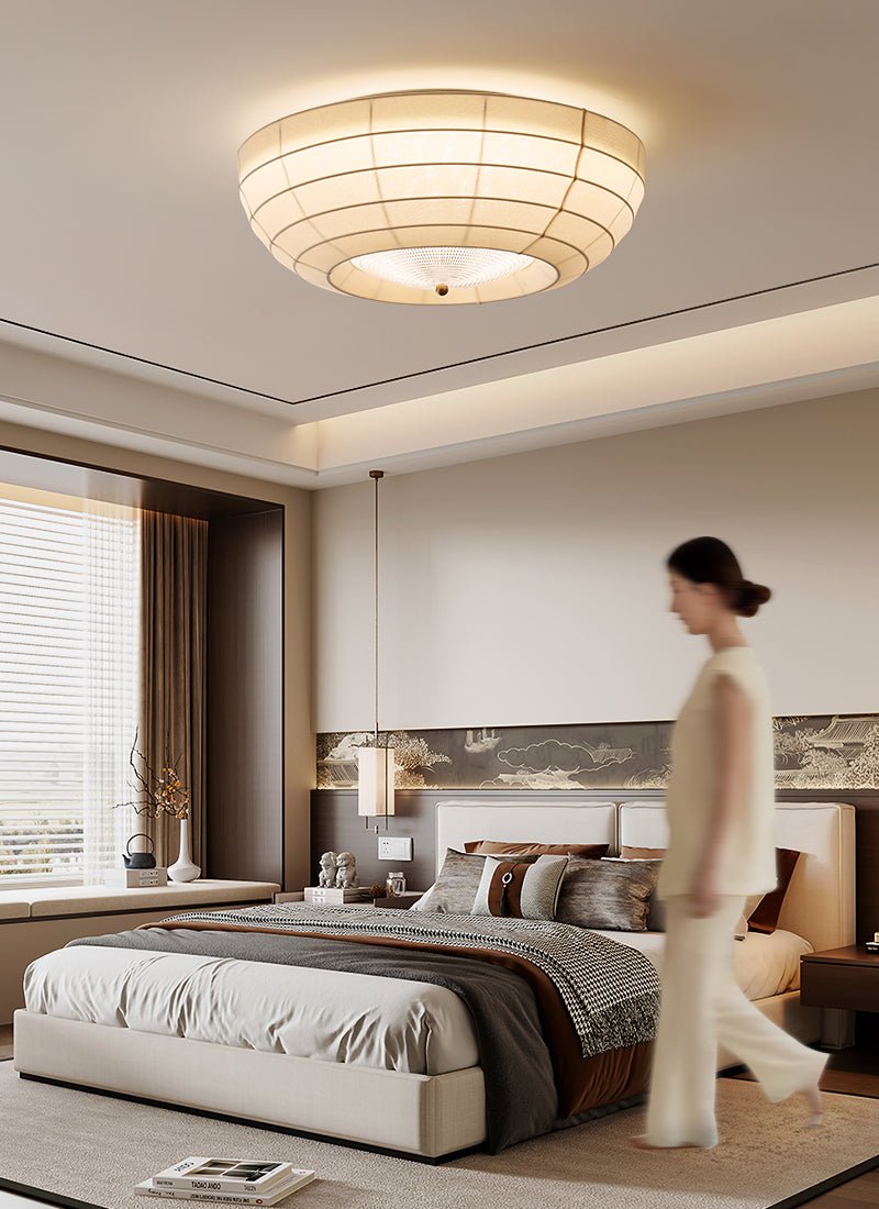 Hana Plafonnier Élégant Minimaliste en Tissu