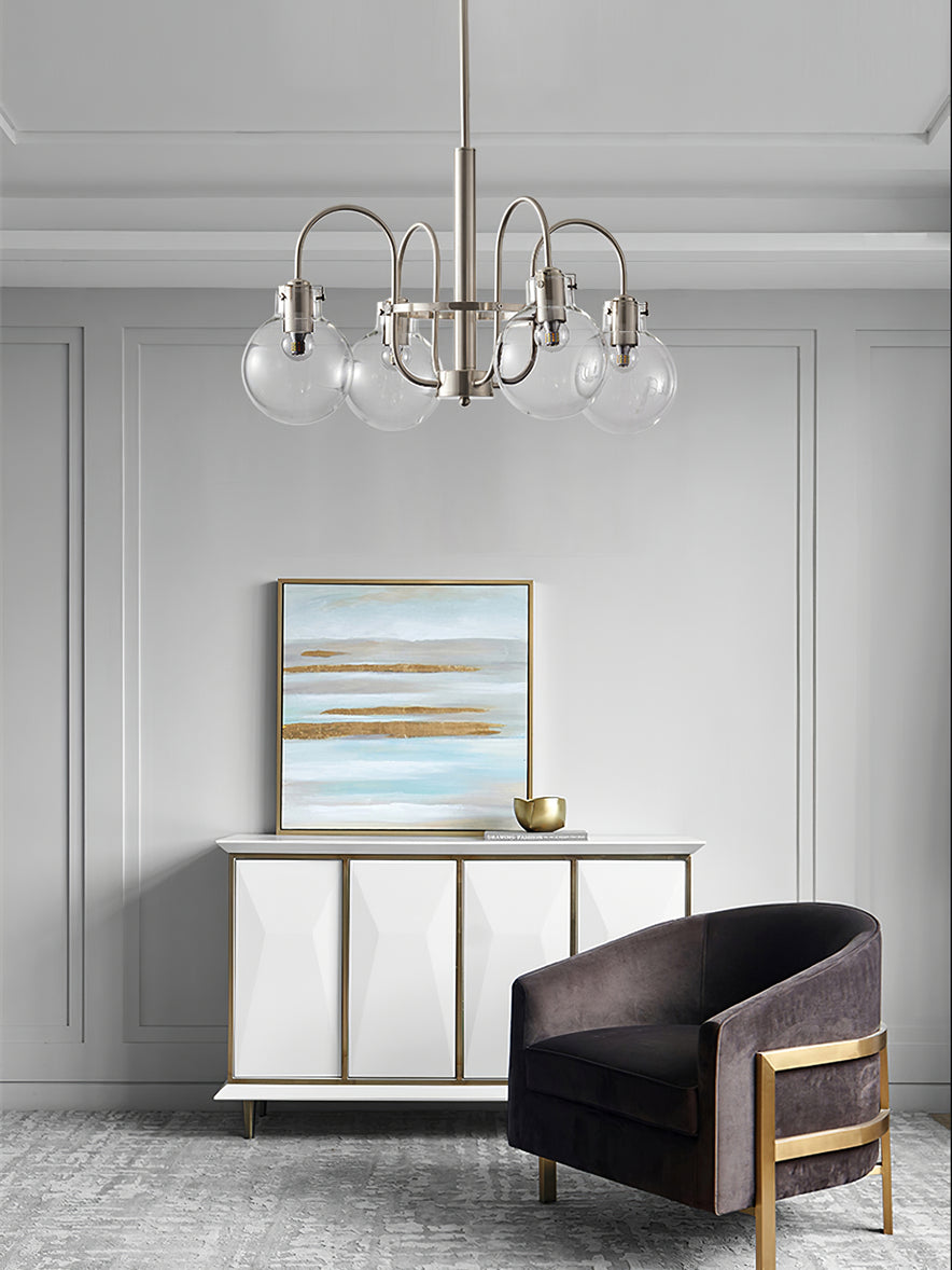 Verinyra Premium Nordic Art Glass Metal Chandelier - Blowlighting