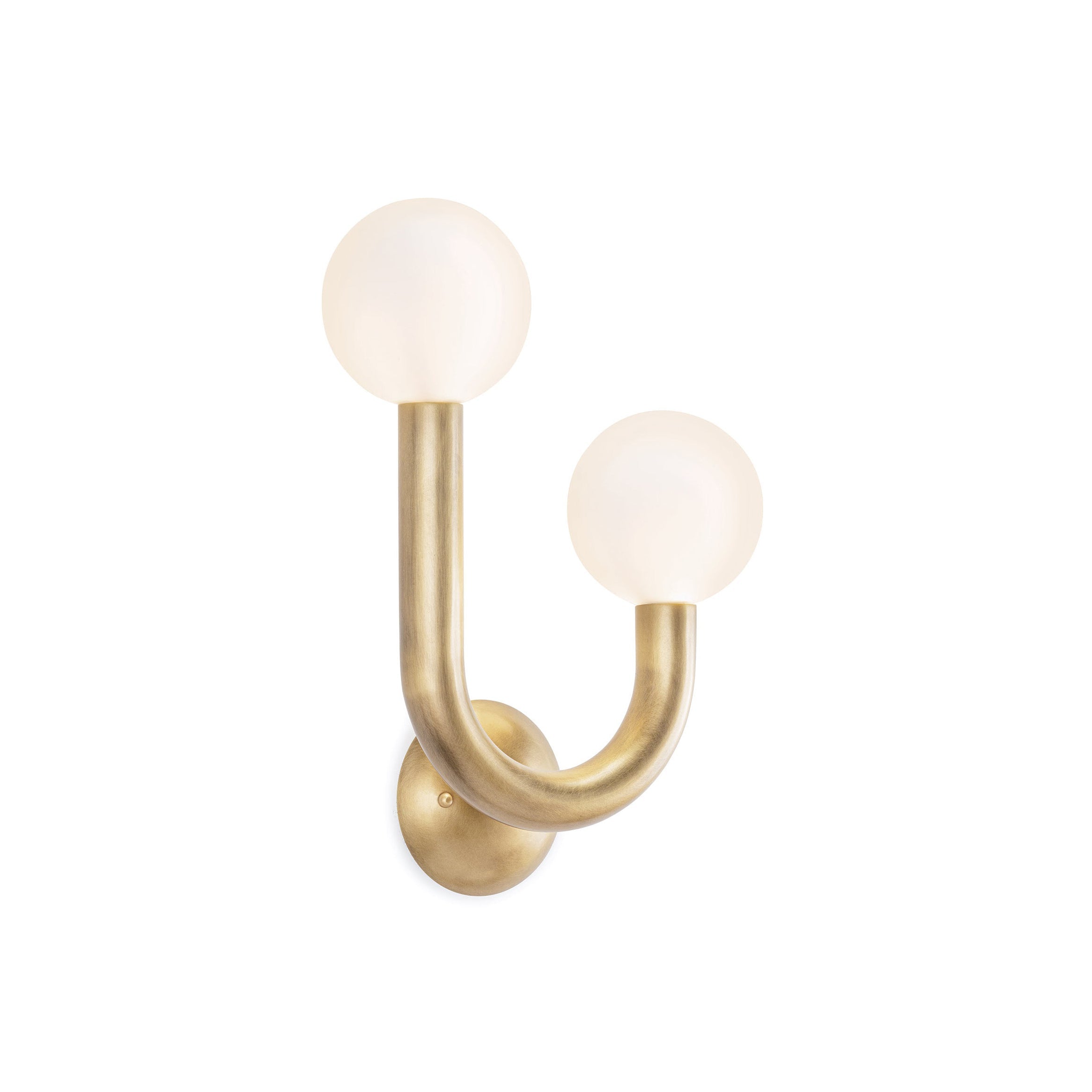 Zoshaos Modern Minimalist Happy Brass Glass Wall Lamp - Lamp Copper