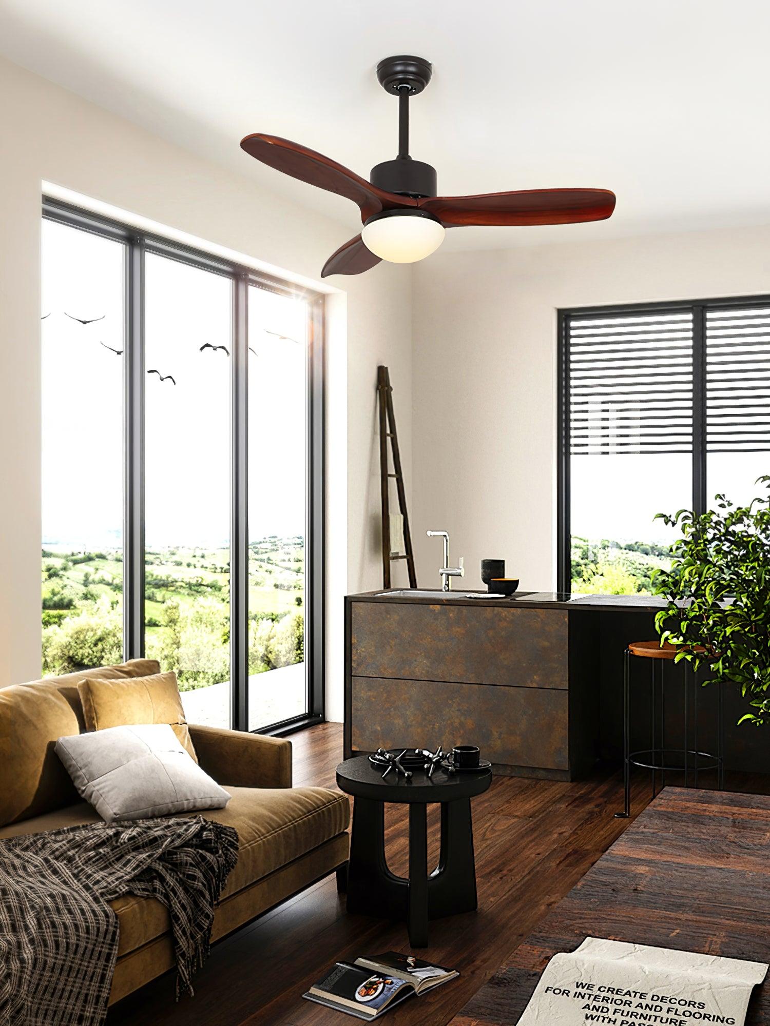 Harborough 3 Ceiling Fan Light - Blowlighting