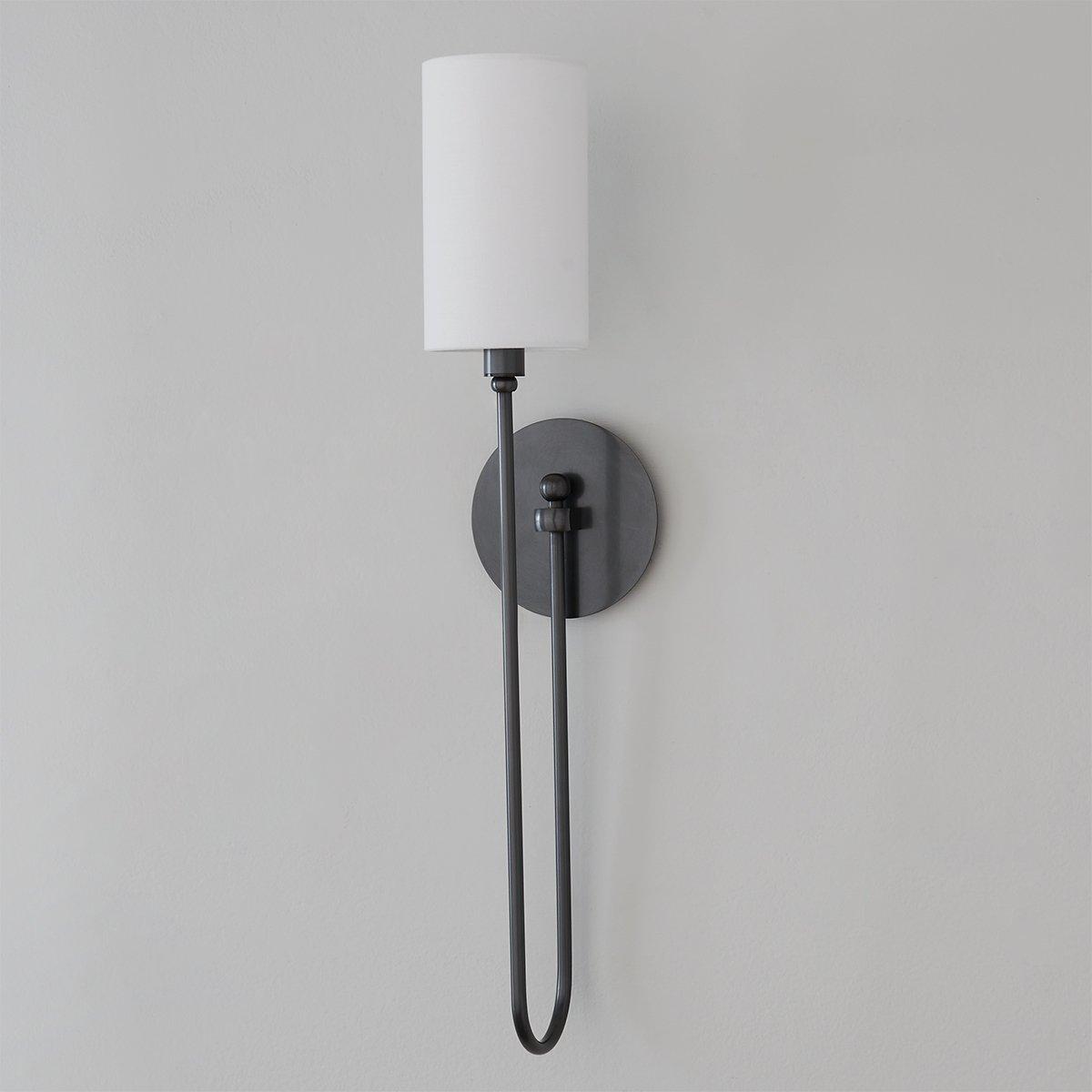 Syvineth Modern Minimalist Brass Fabric Wall Lamp - Lamp Copper