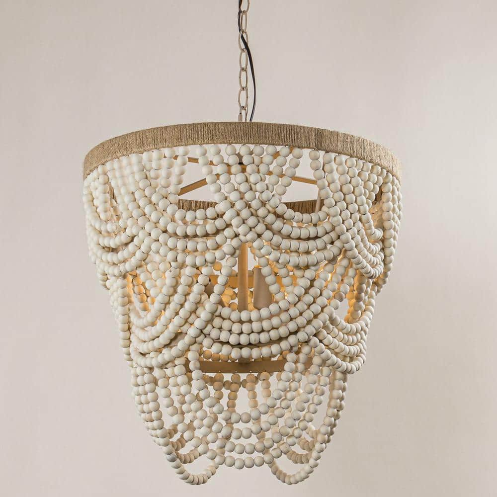 Alshaila Postmodern Luxury Wooden Metal Chandelier - Lamp Copper