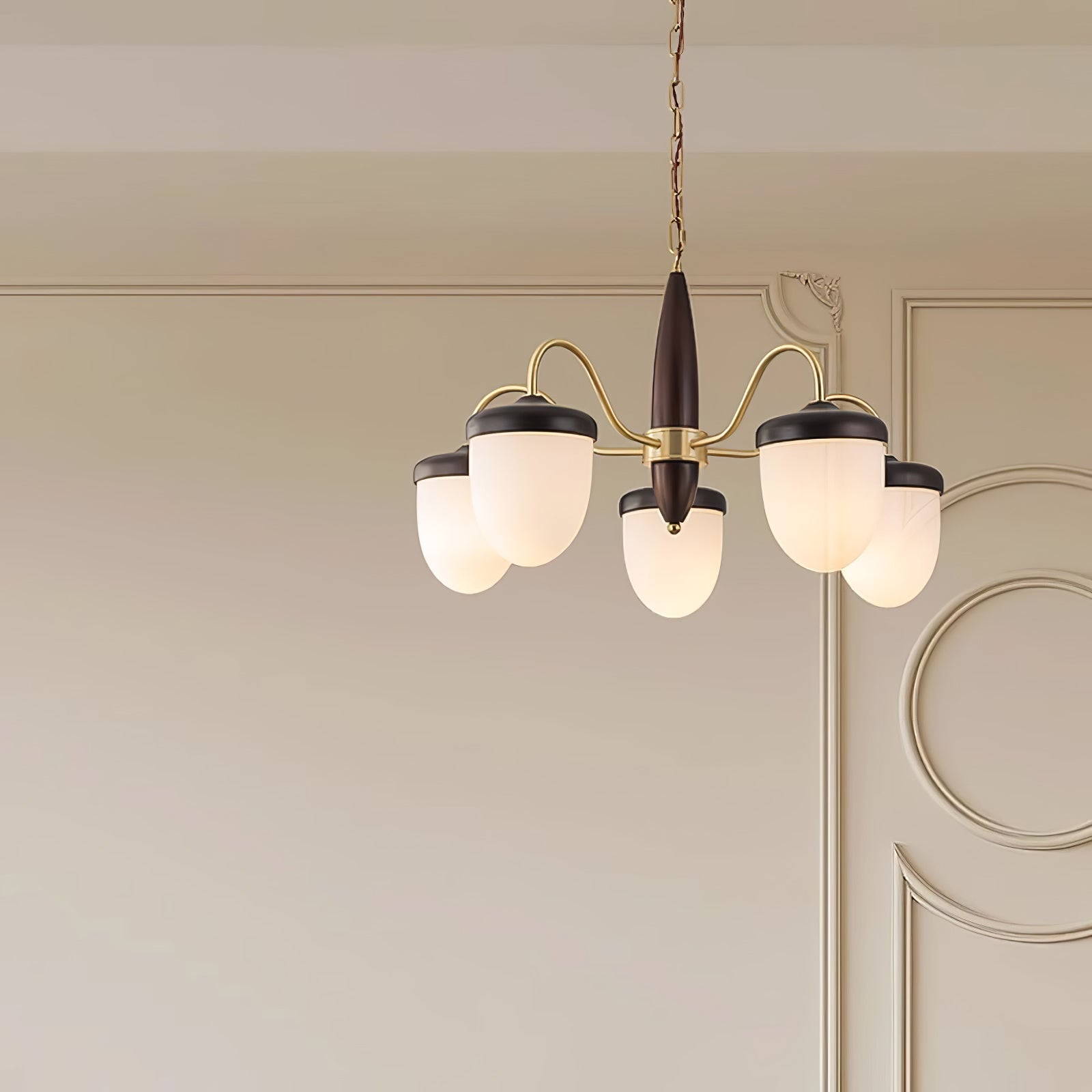 Aurora Chandelier Capsule Arm Rustic - Blowlighting