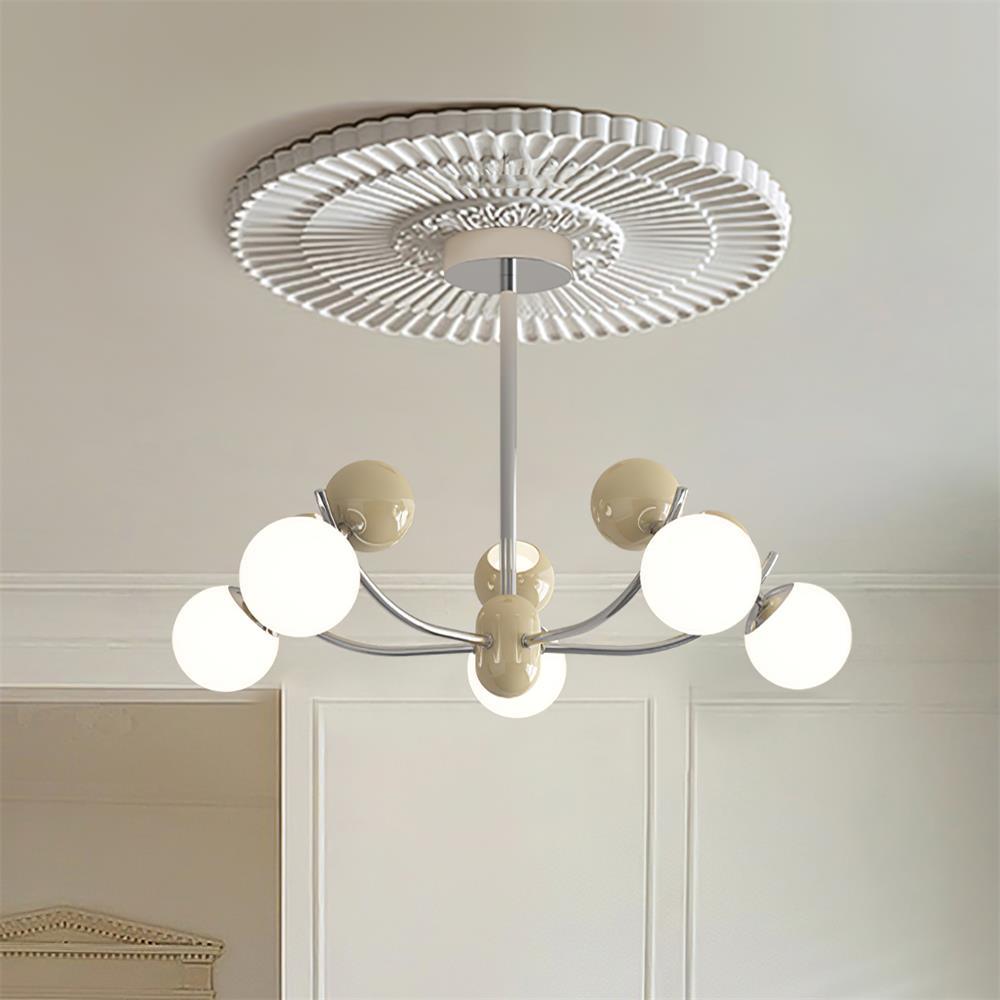 Helio Chandelier Modern Elegance Contrasting Colors - Letslighting