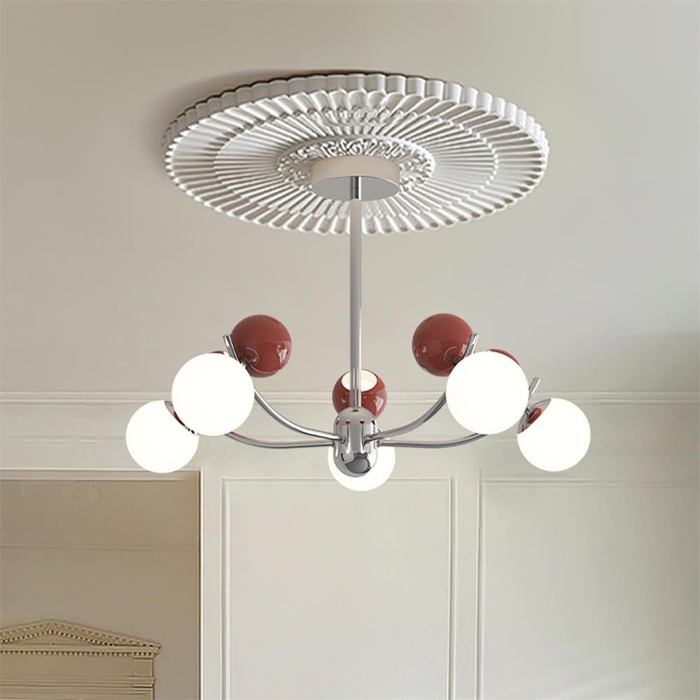 Helio Chandelier Modern Elegance Contrasting Colors - Letslighting