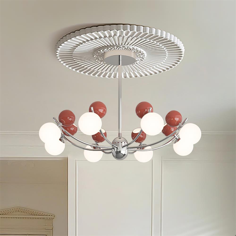 Helio Chandelier Modern Elegance Contrasting Colors - Letslighting