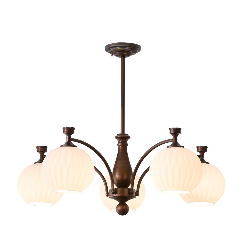 Aurora Chandelier Orb Frosted Vintage - Blowlighting