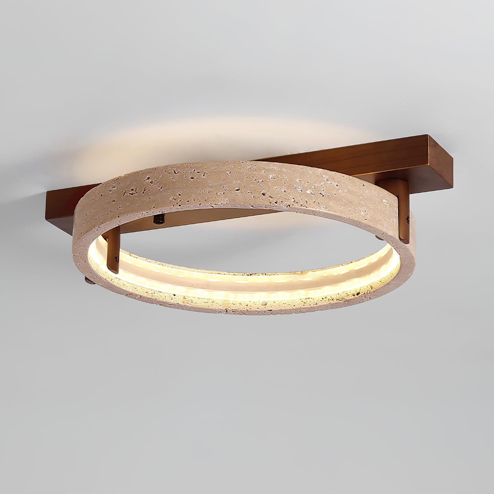 Ivlaeyra Ringed Travertine Wall Light - Letslighting