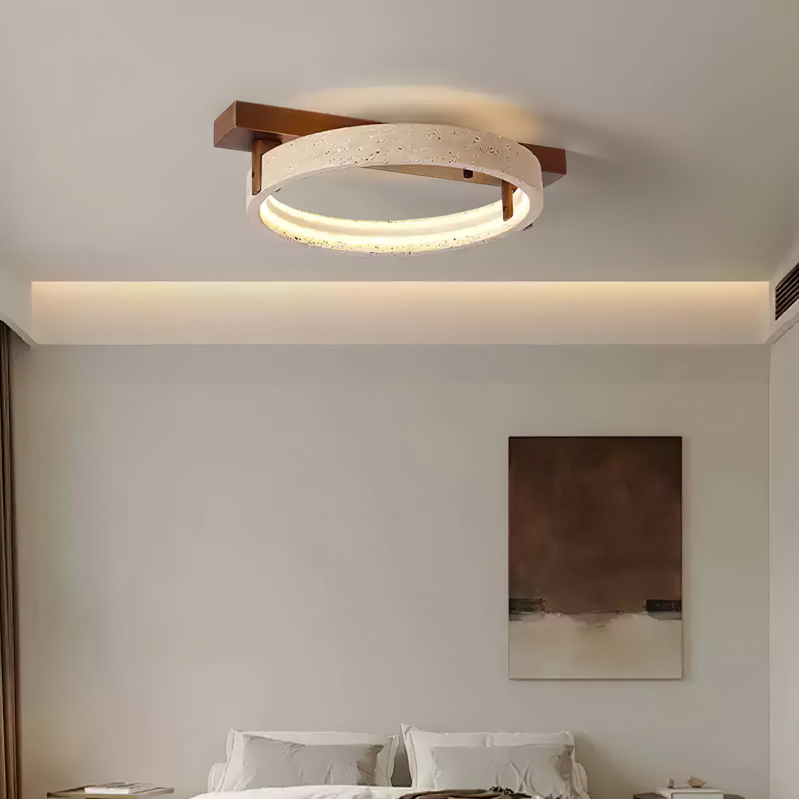 Ivlaeyra Ringed Travertine Wall Light - Letslighting