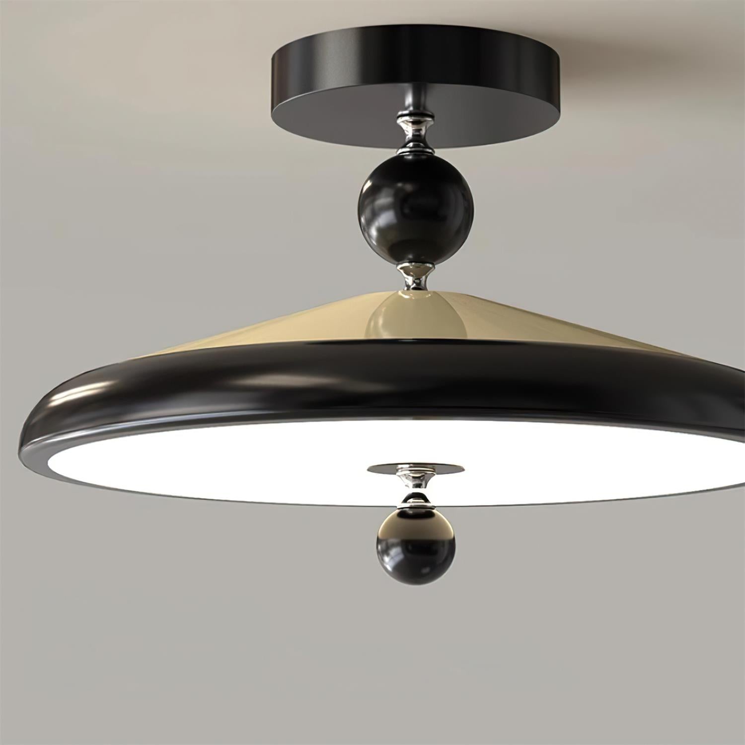Belano Wooden Frame Round Ceiling Lamp - Letslighting