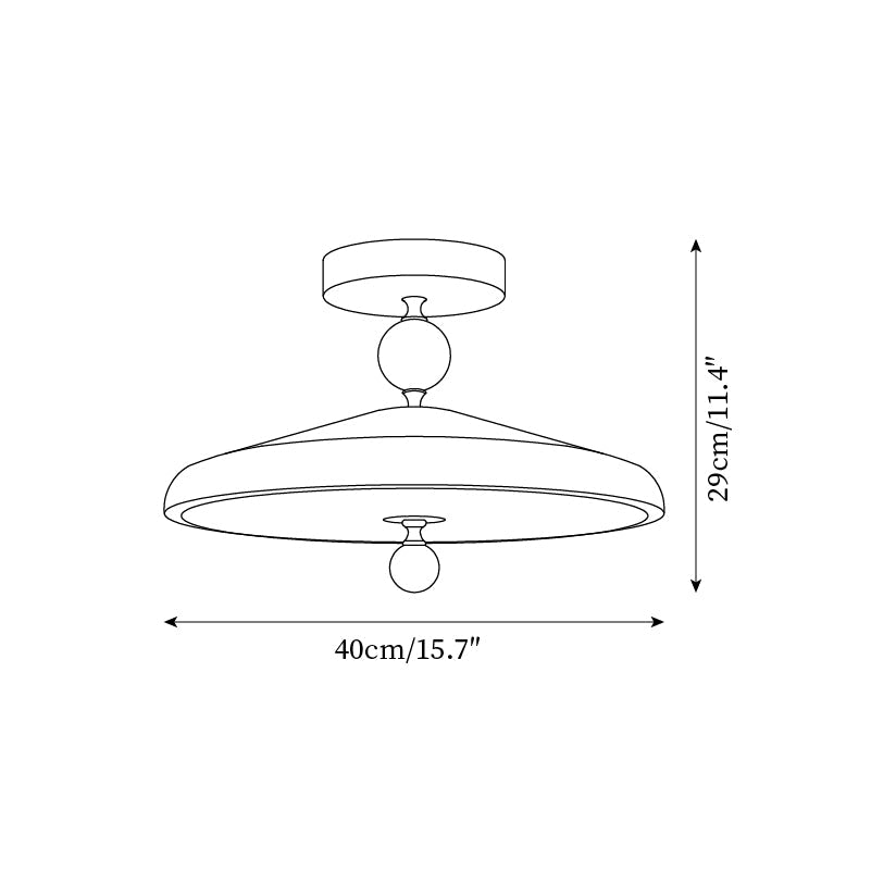 Belano Wooden Frame Round Ceiling Lamp - Letslighting