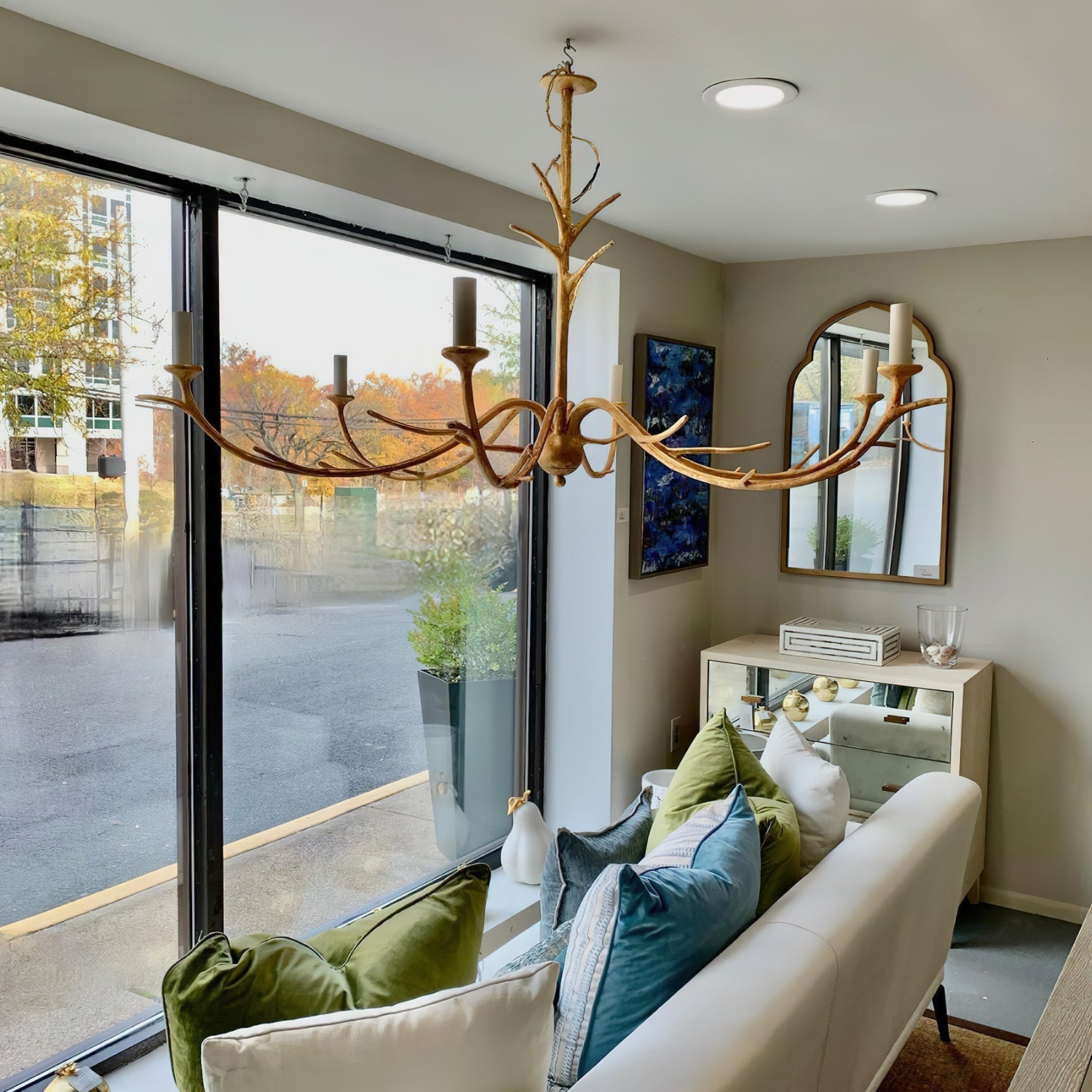 Iberia Chandelier Branch-Arm Serenity - Letslighting
