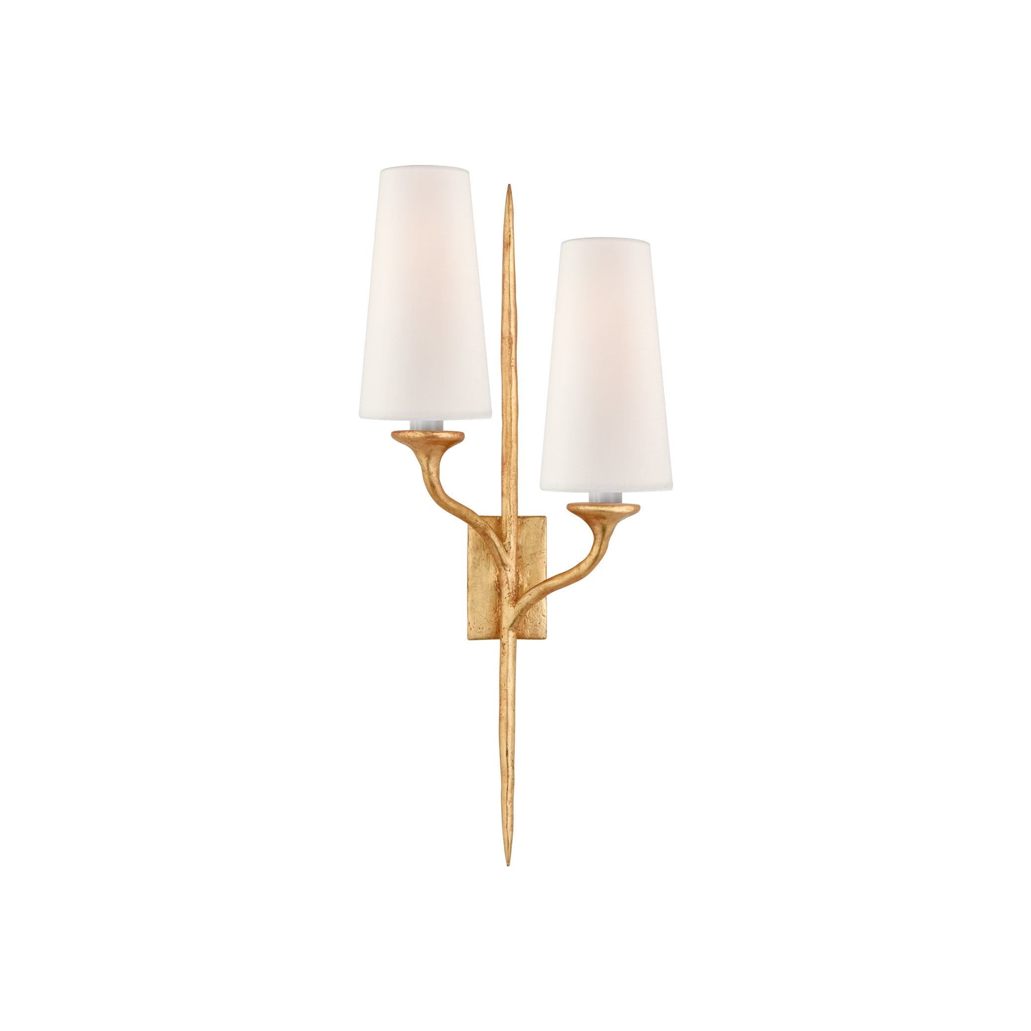 Velirara Vintage Industrial Brass Fabric Wall Lamp - Lamp Copper