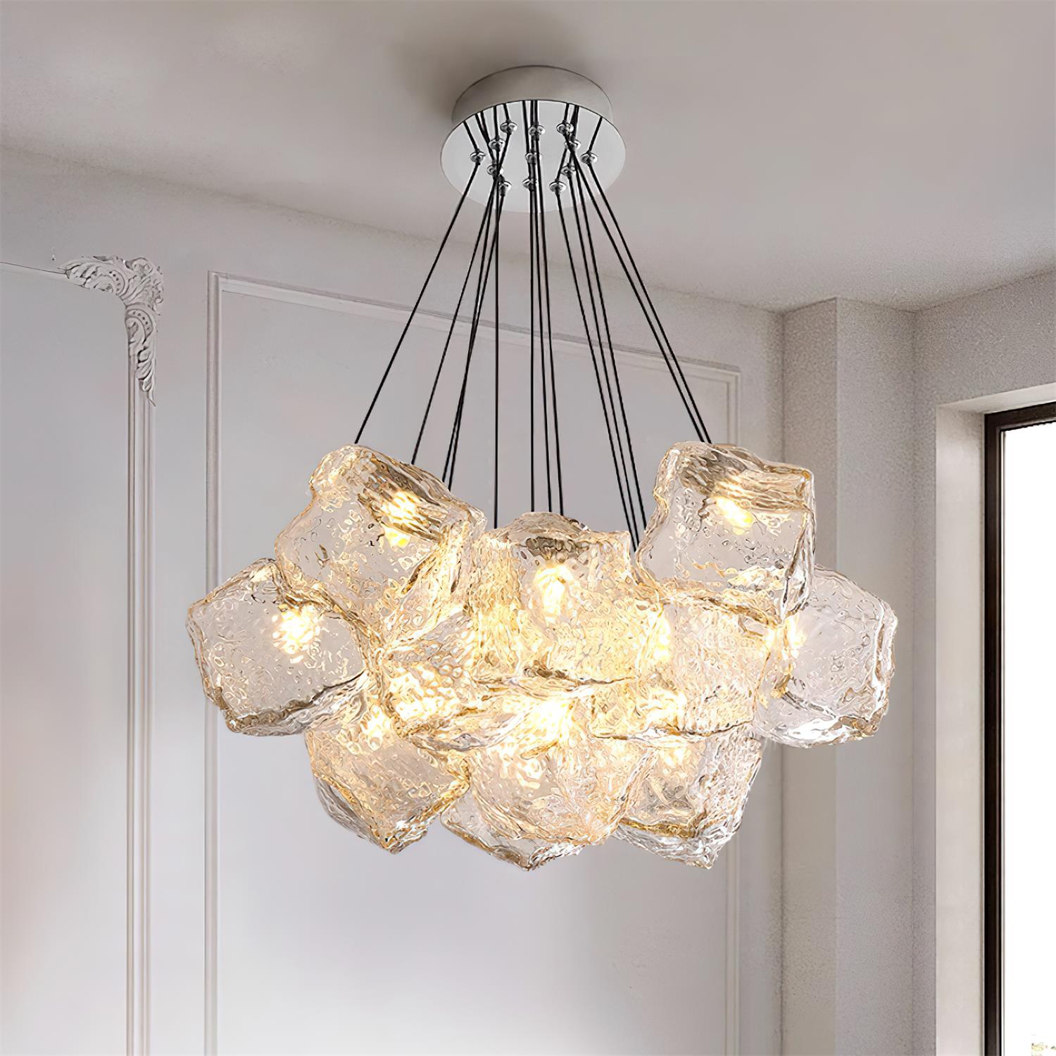 Pebine Clustered Glass Chandelier - Letslighting
