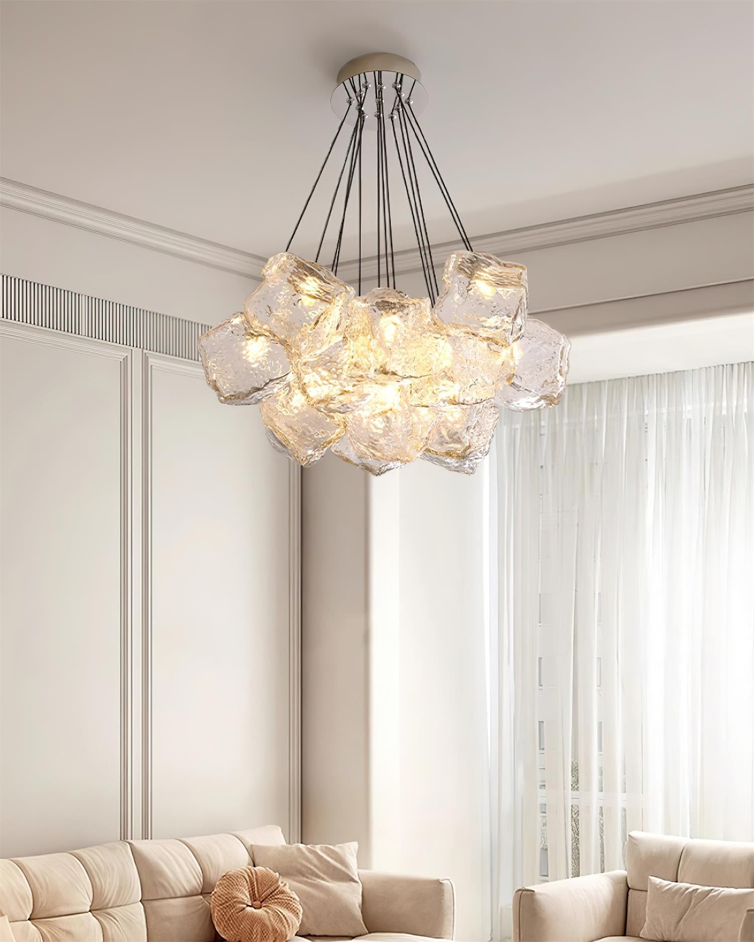 Pebine Clustered Glass Chandelier - Letslighting