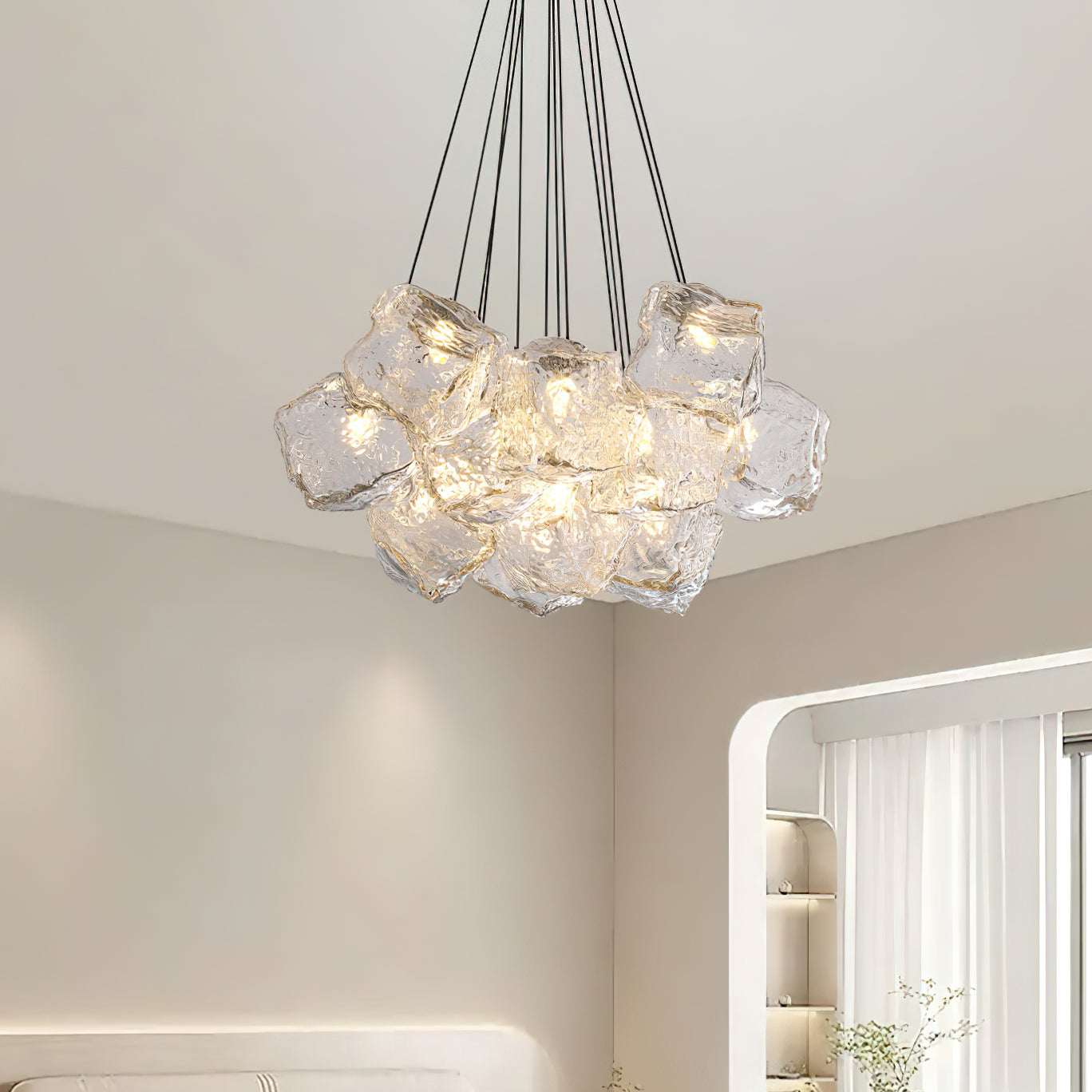Pebine Clustered Glass Chandelier - Letslighting