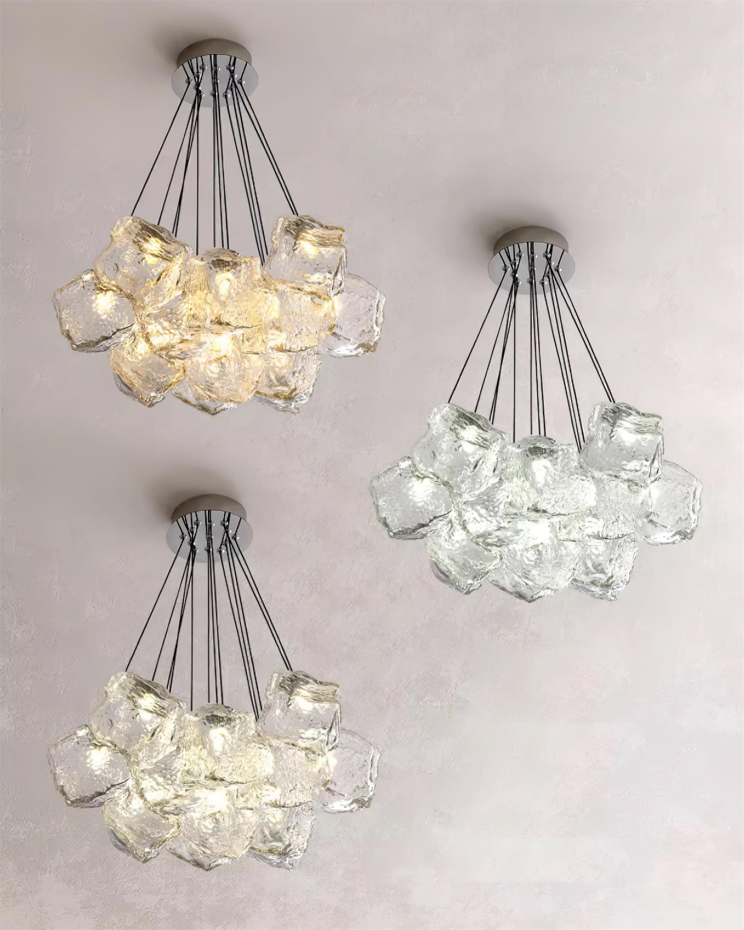 Pebine Clustered Glass Chandelier - Letslighting